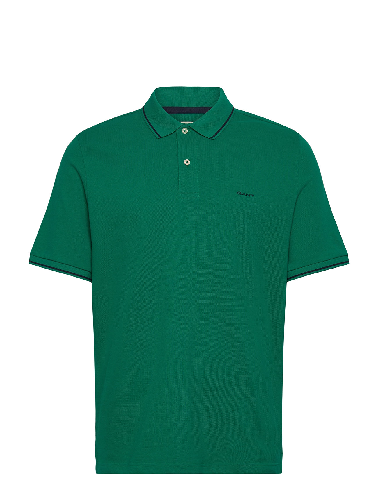 GANT Tipping Ss Pique Polo Grün - M - Herren