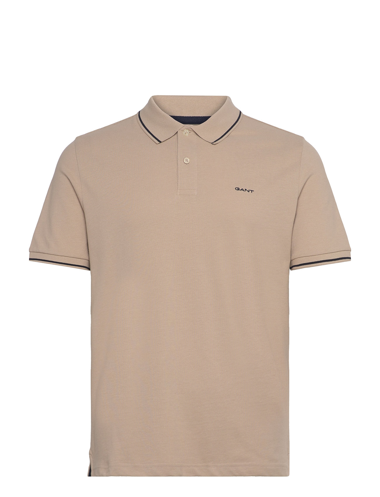 GANT Tipping Ss Pique Polo Beige - XXXXL - Herren