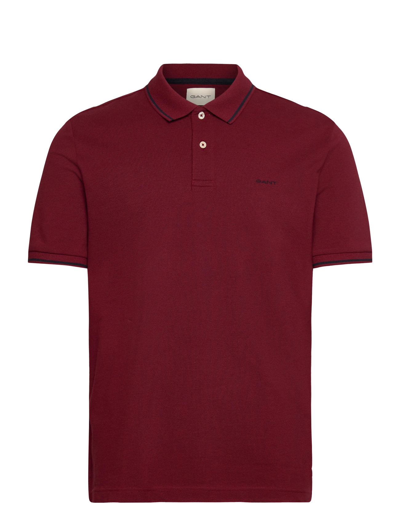 GANT Tipping Ss Pique Polo, XXL, Red, Poloer > Kortærmede, Herre