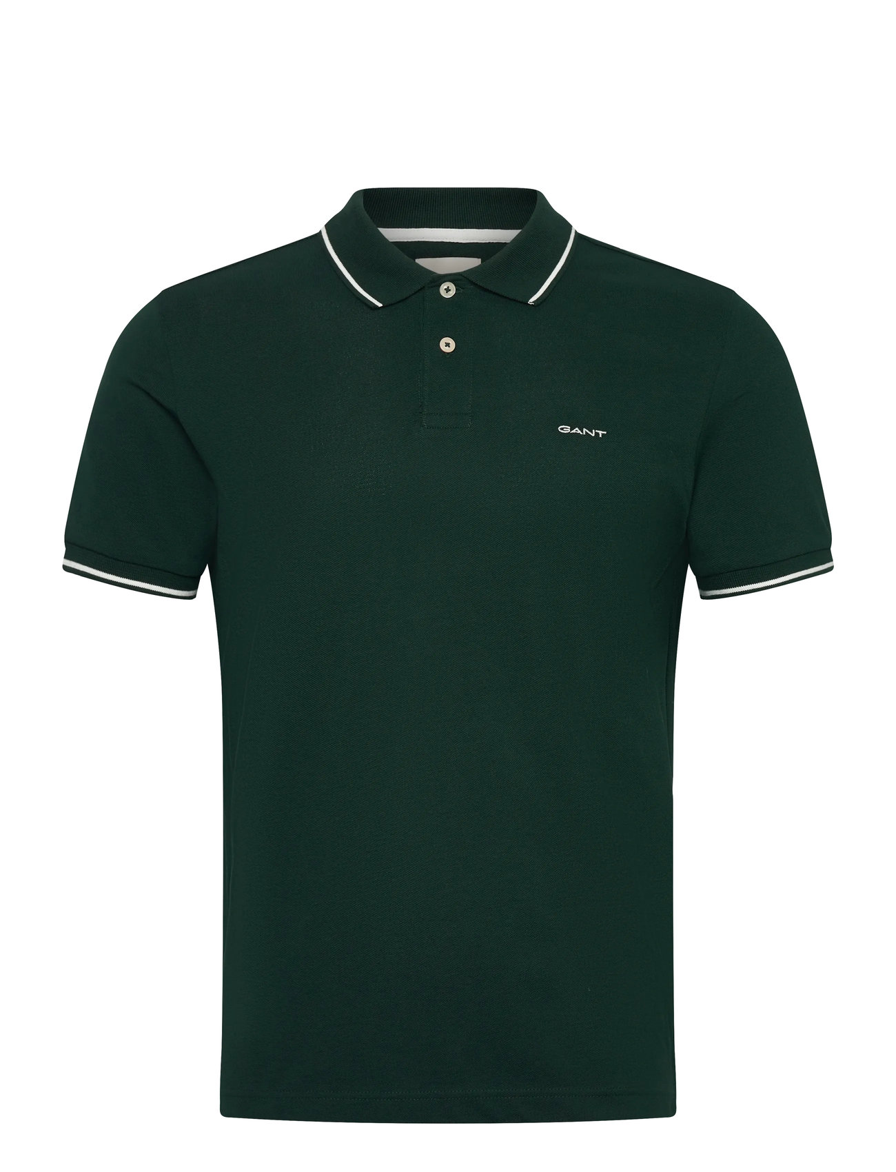 GANT Tipping Ss Pique Polo Grün - M - Herren