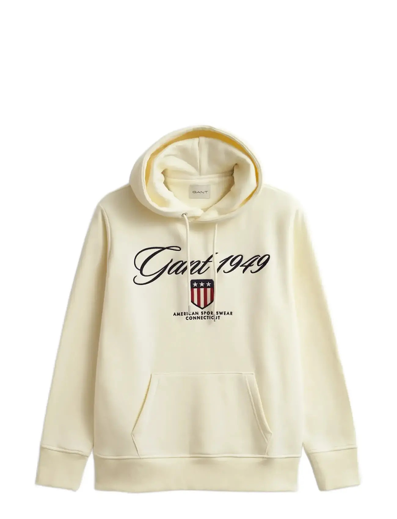 GANT Graphic Hoodie Cream - L - Herren