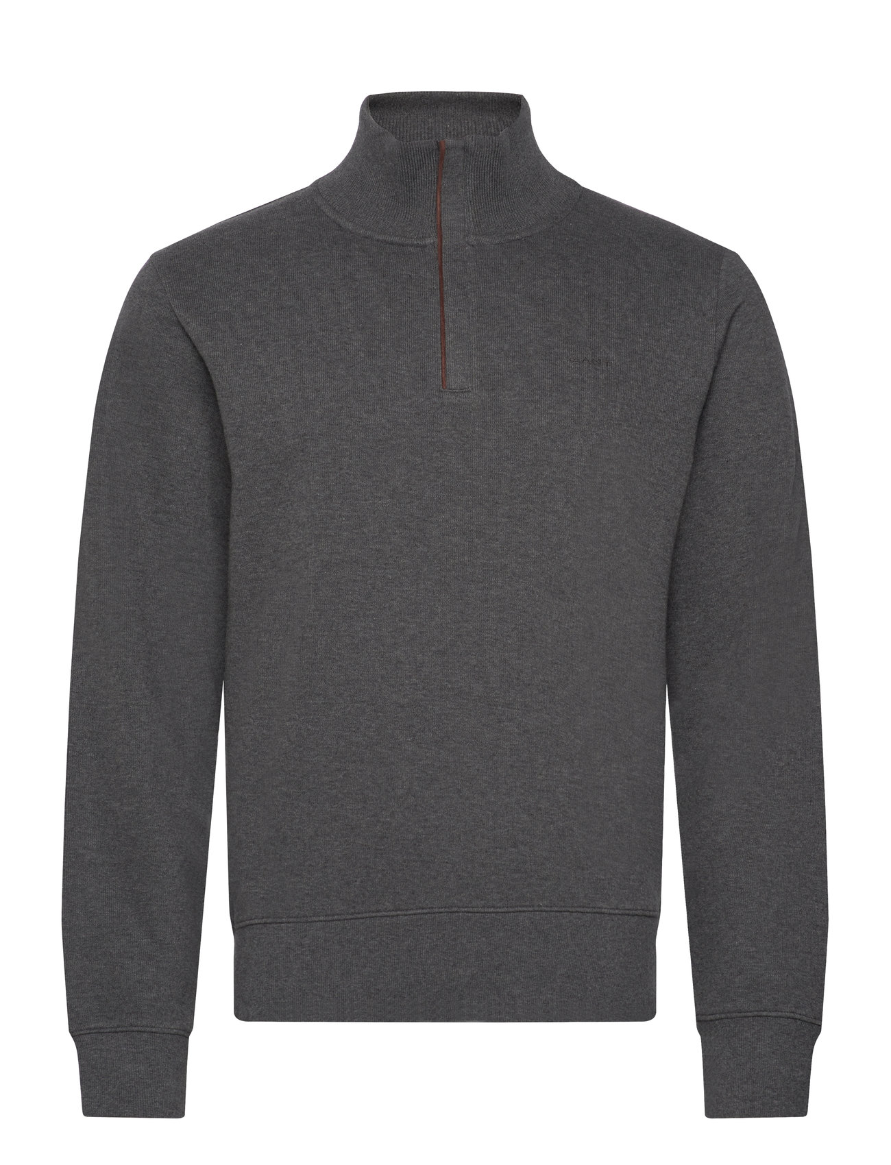 Sacker Rib Half Zip Grey GANT