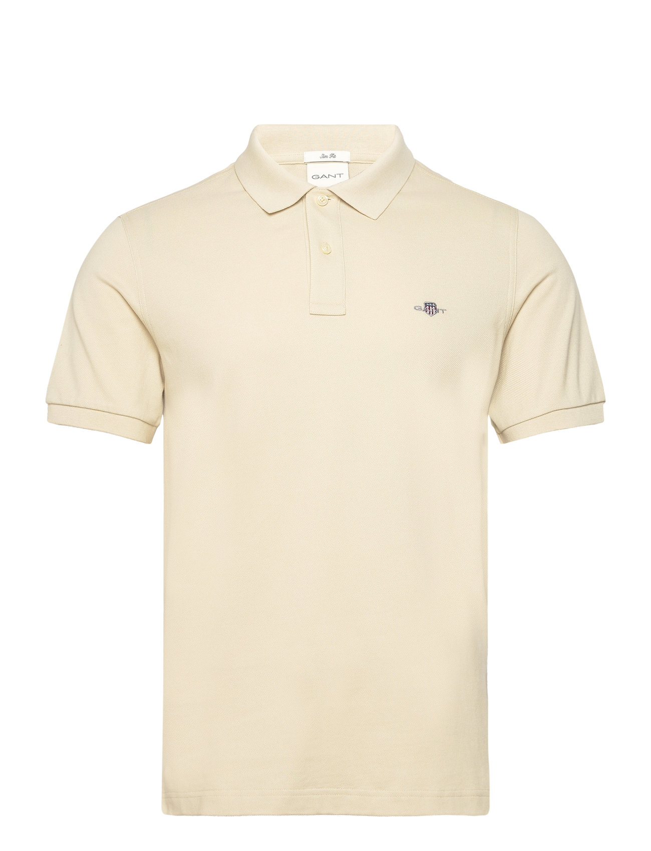 Slim Shield Ss Pique Polo Beige GANT
