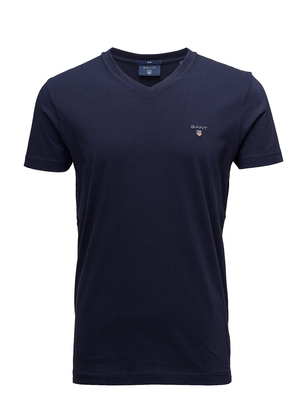 GANT Original Slim V-neck T-shirt (Evening Blue) - 450 kr | Boozt.com