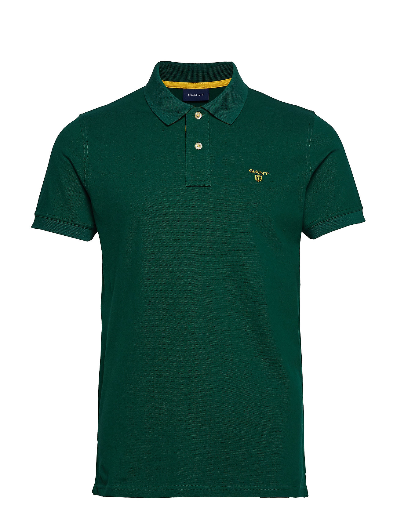 Contrast Collar Pique Ss Rugger Coltrui Met Korte Mouwen Groen Gant gant kopen in de aanbieding Contrast Collar Pique Ss Rugger Coltrui Met Korte Mouwen Groen Gant gant kopen in de aanbieding