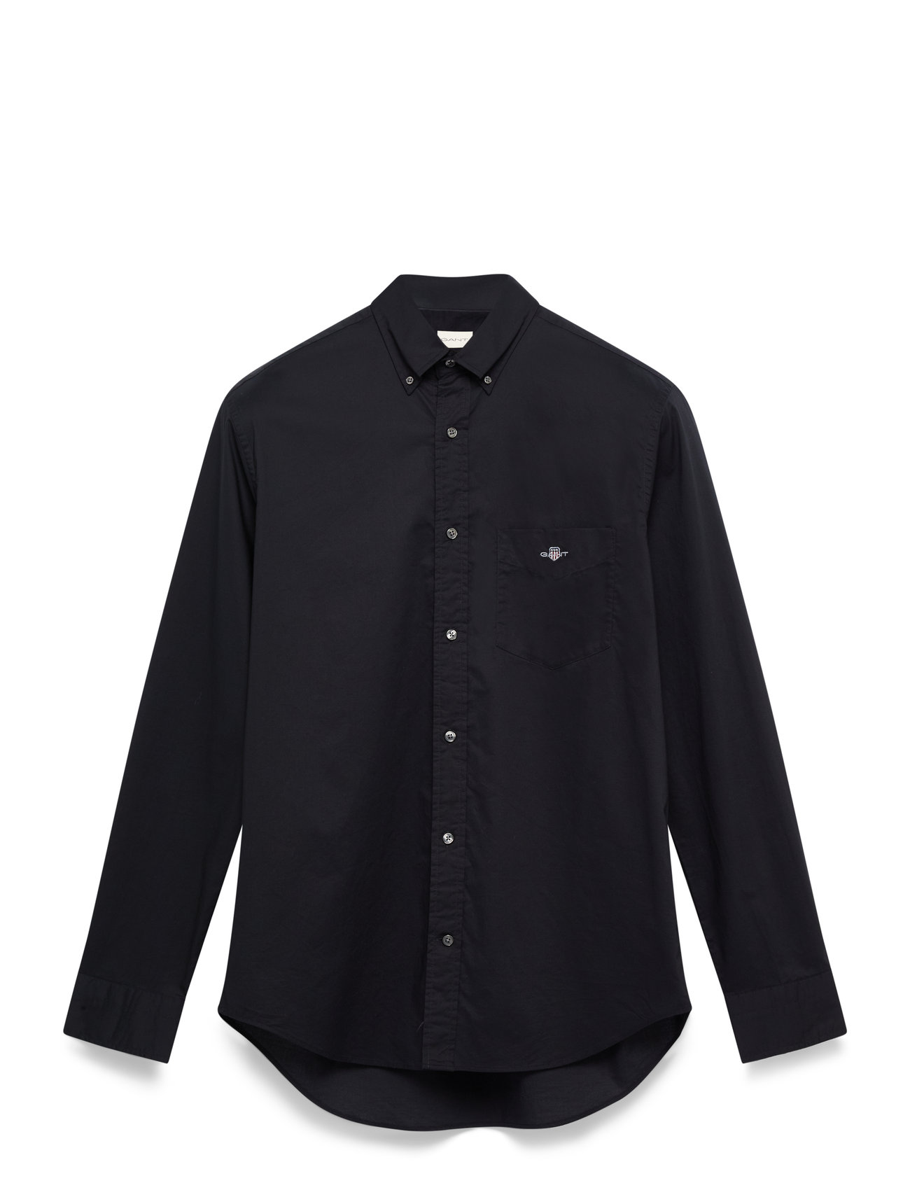 GANT Reg Classic Poplin Shirt, 3XL, Black, Skjorter > Afslappet, Herre