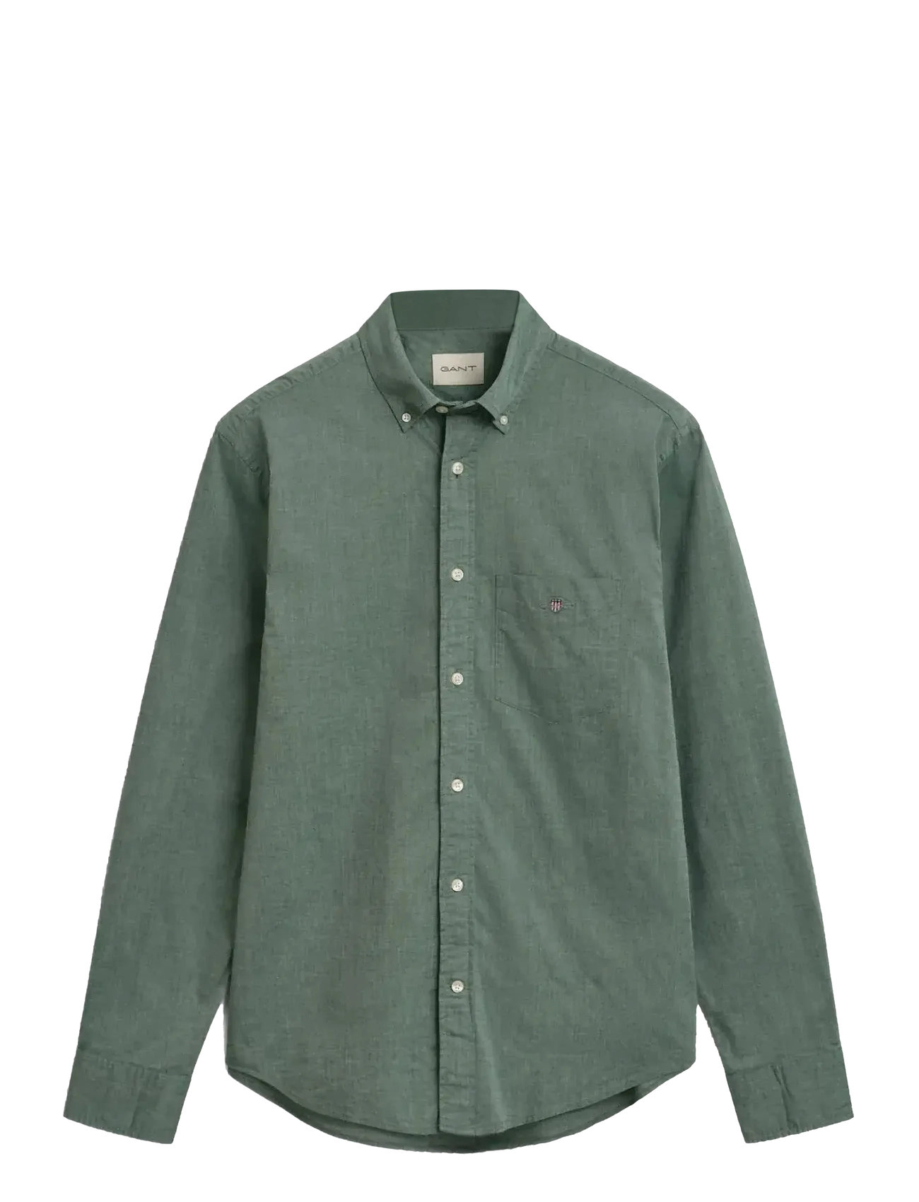 GANT Reg Klassisch Poplin Shirt Grün - S - Herren