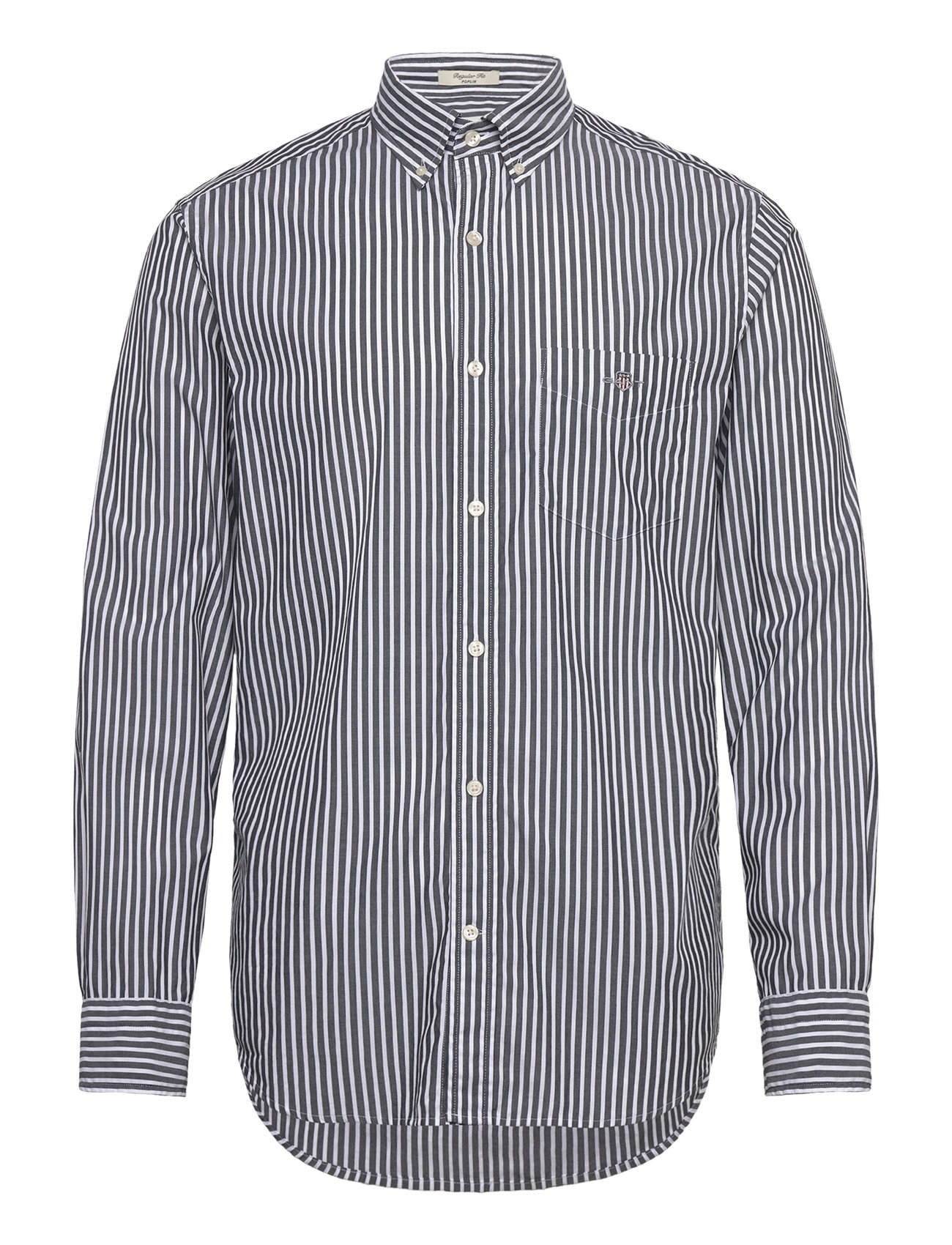 Reg Classic Poplin Stripe Shirt Black GANT