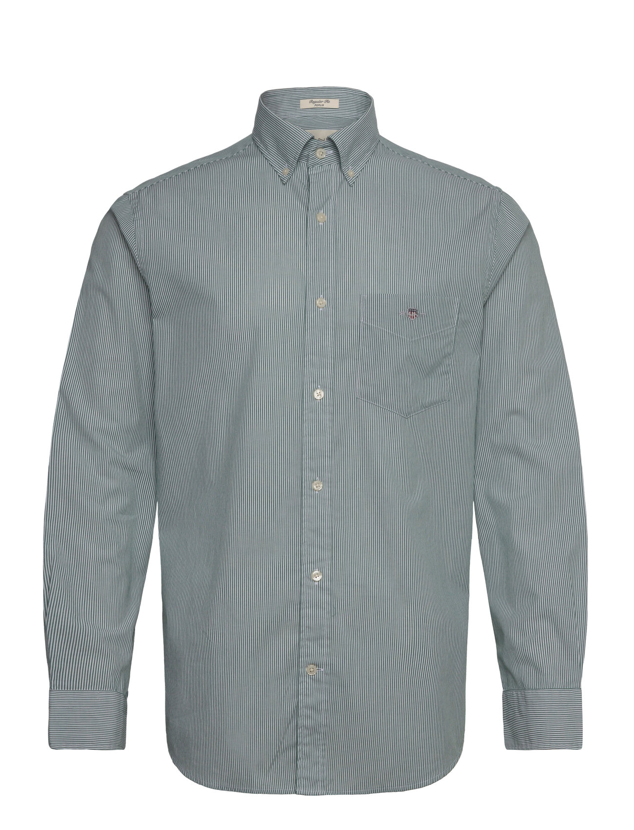 Reg Classic Poplin Banker Shirt Green GANT
