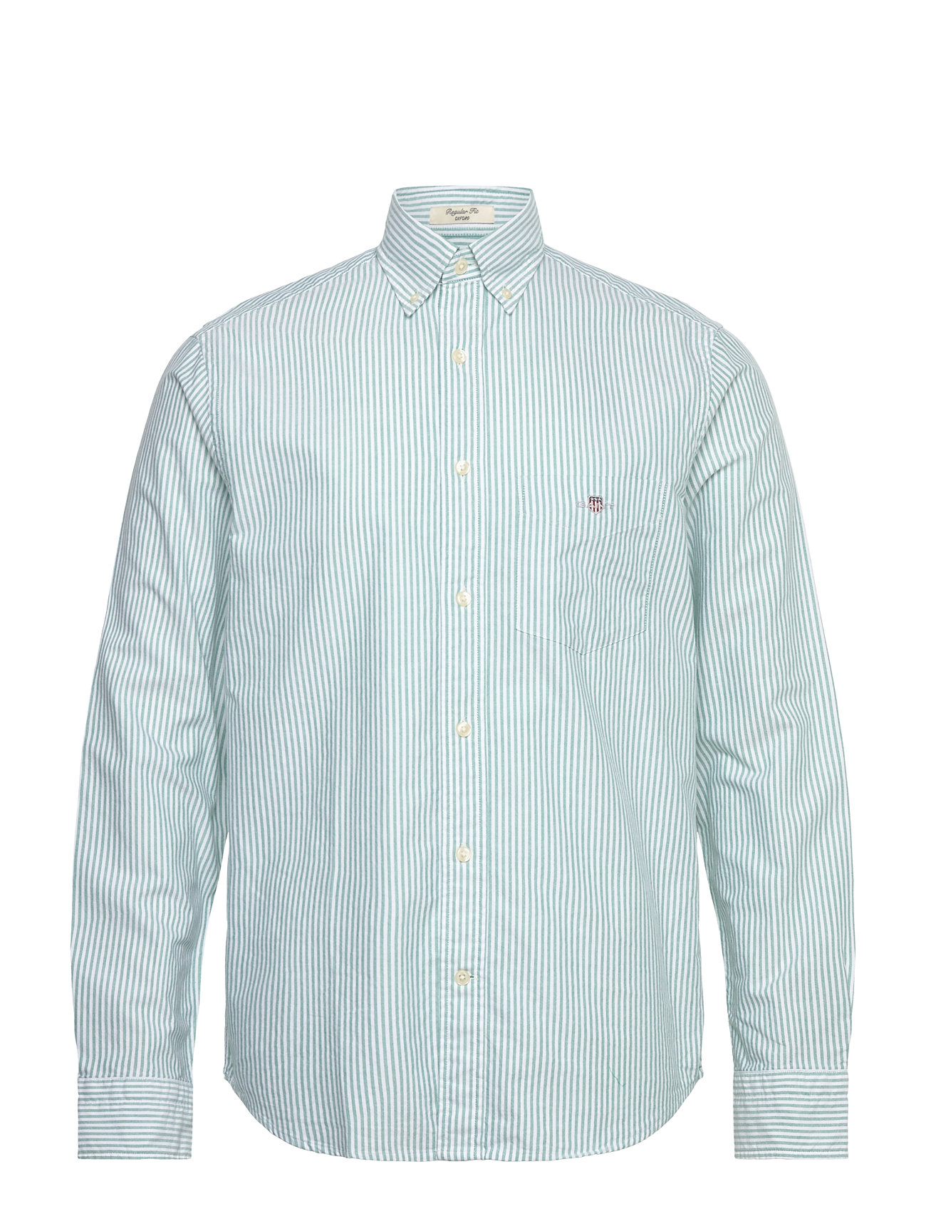 GANT Reg Classic Oxford Stripe Shirt Grön