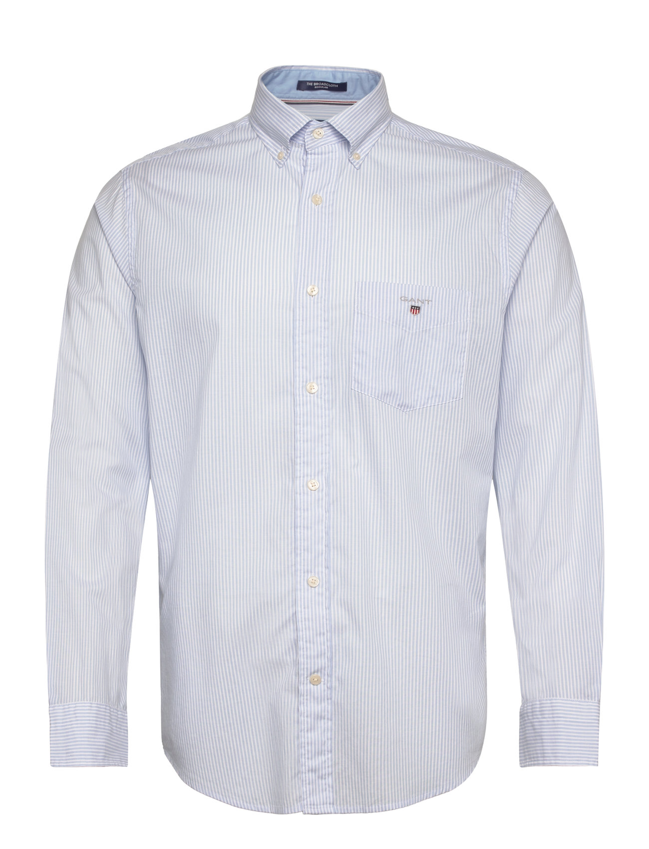Reg Poplin Stripe O.shield Shirt Blue GANT