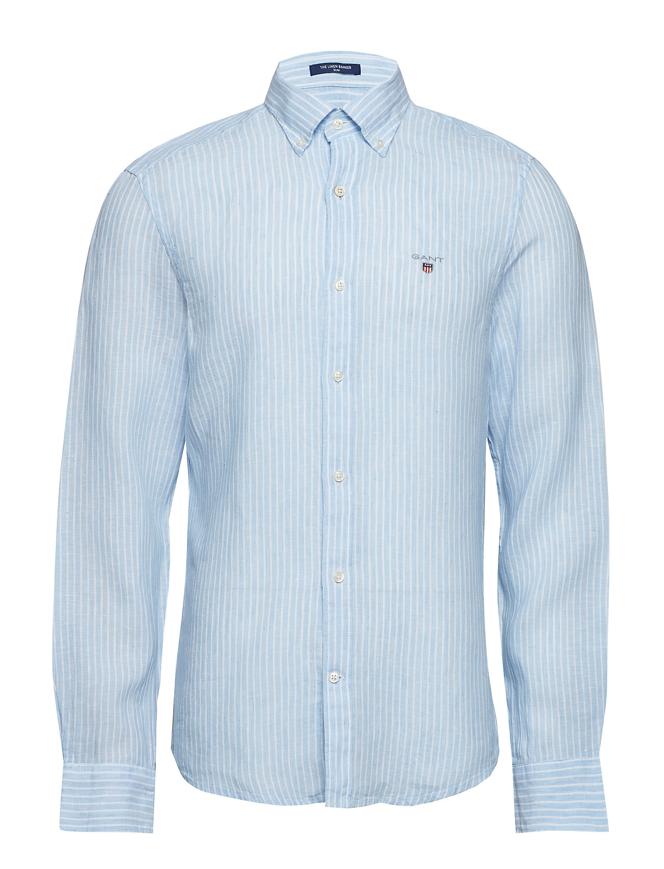 The Linen Banker Slim Bd Overhemd Business Blauw Gant gant kopen in de aanbieding The Linen Banker Slim Bd Overhemd Business Blauw Gant gant kopen in de aanbieding