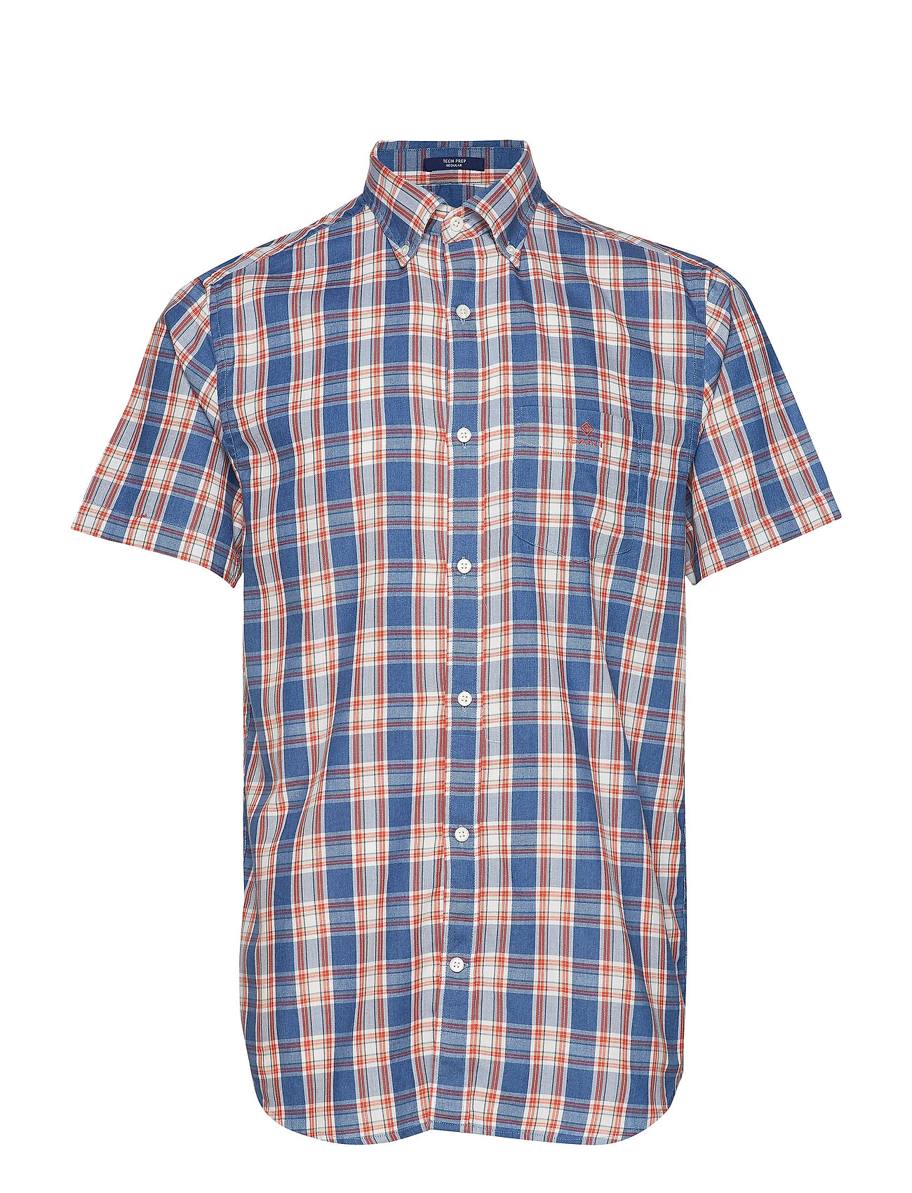 D1 Tp Indigo Check Reg Bd Ss Overhemd Met Korte Mouwen Multipatroon Gant gant kopen in de aanbieding D1 Tp Indigo Check Reg Bd Ss Overhemd Met Korte Mouwen Multipatroon Gant gant kopen in de aanbieding