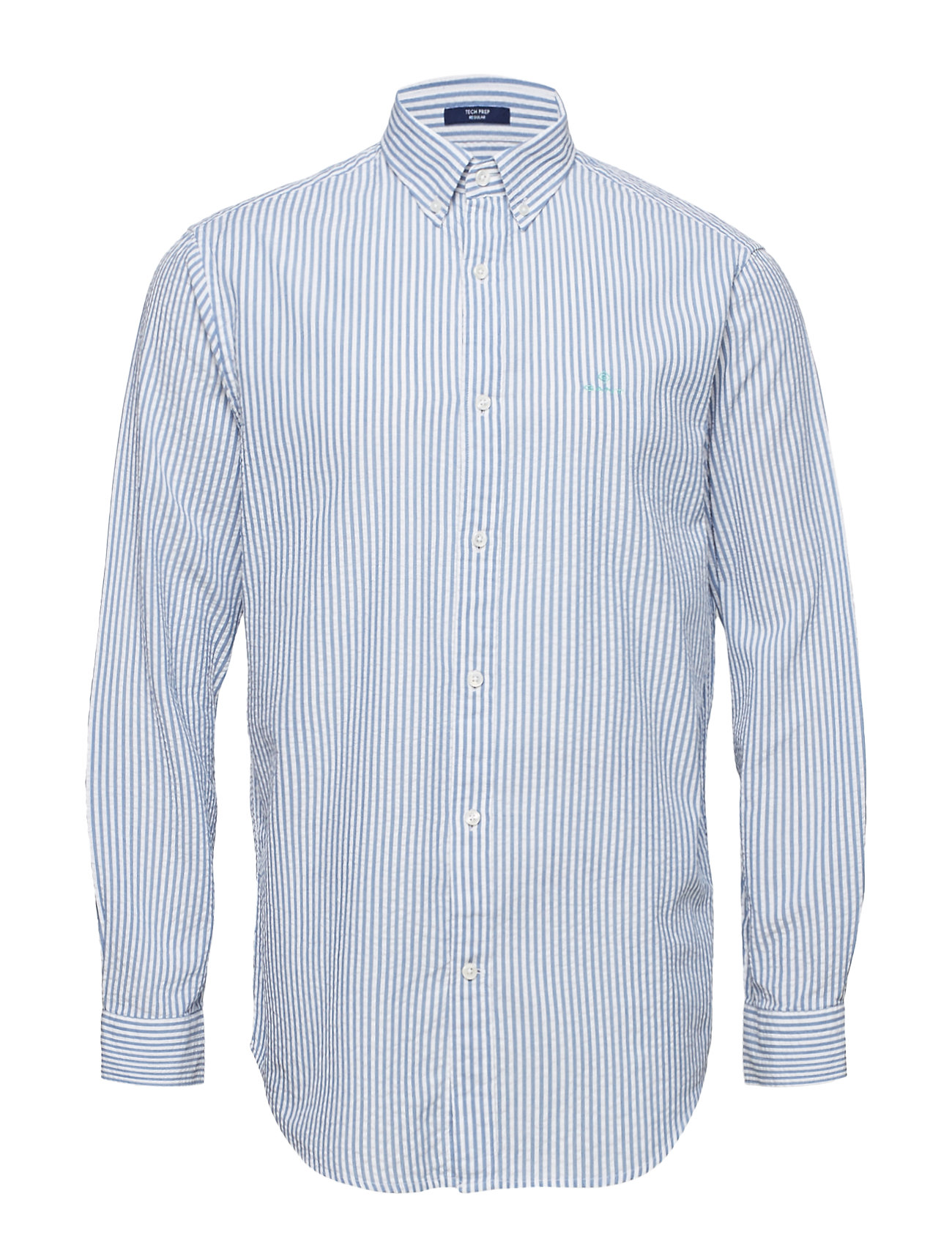 O2 Tp Seersucker Stripe Reg Bd Overhemd Business Blauw Gant gant kopen in de aanbieding O2 Tp Seersucker Stripe Reg Bd Overhemd Business Blauw Gant gant kopen in de aanbieding