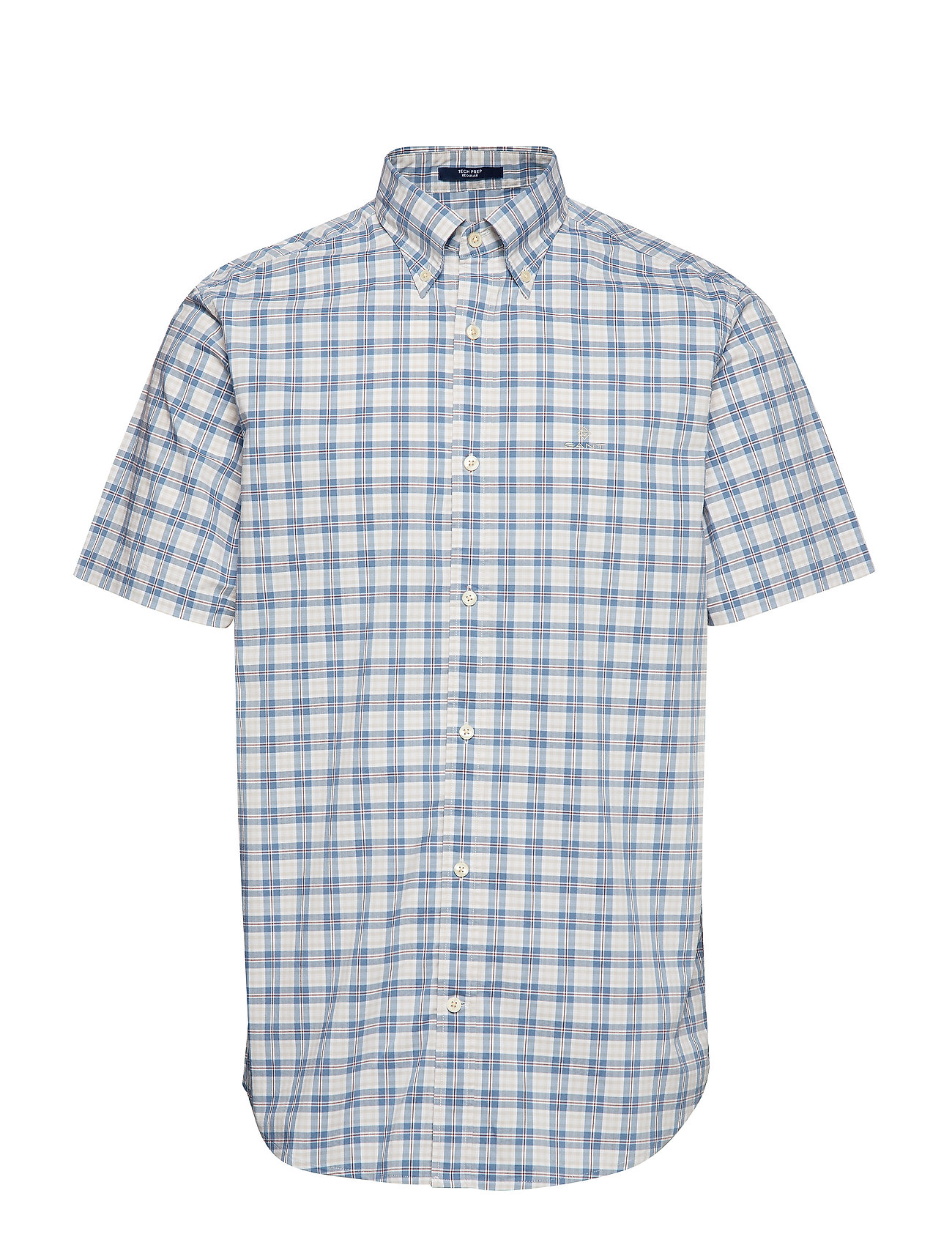 D1 Tp Broadcloth Plaid Reg Bd Ss Overhemd Met Korte Mouwen Blauw Gant gant kopen in de aanbieding D1 Tp Broadcloth Plaid Reg Bd Ss Overhemd Met Korte Mouwen Blauw Gant gant kopen in de aanbieding