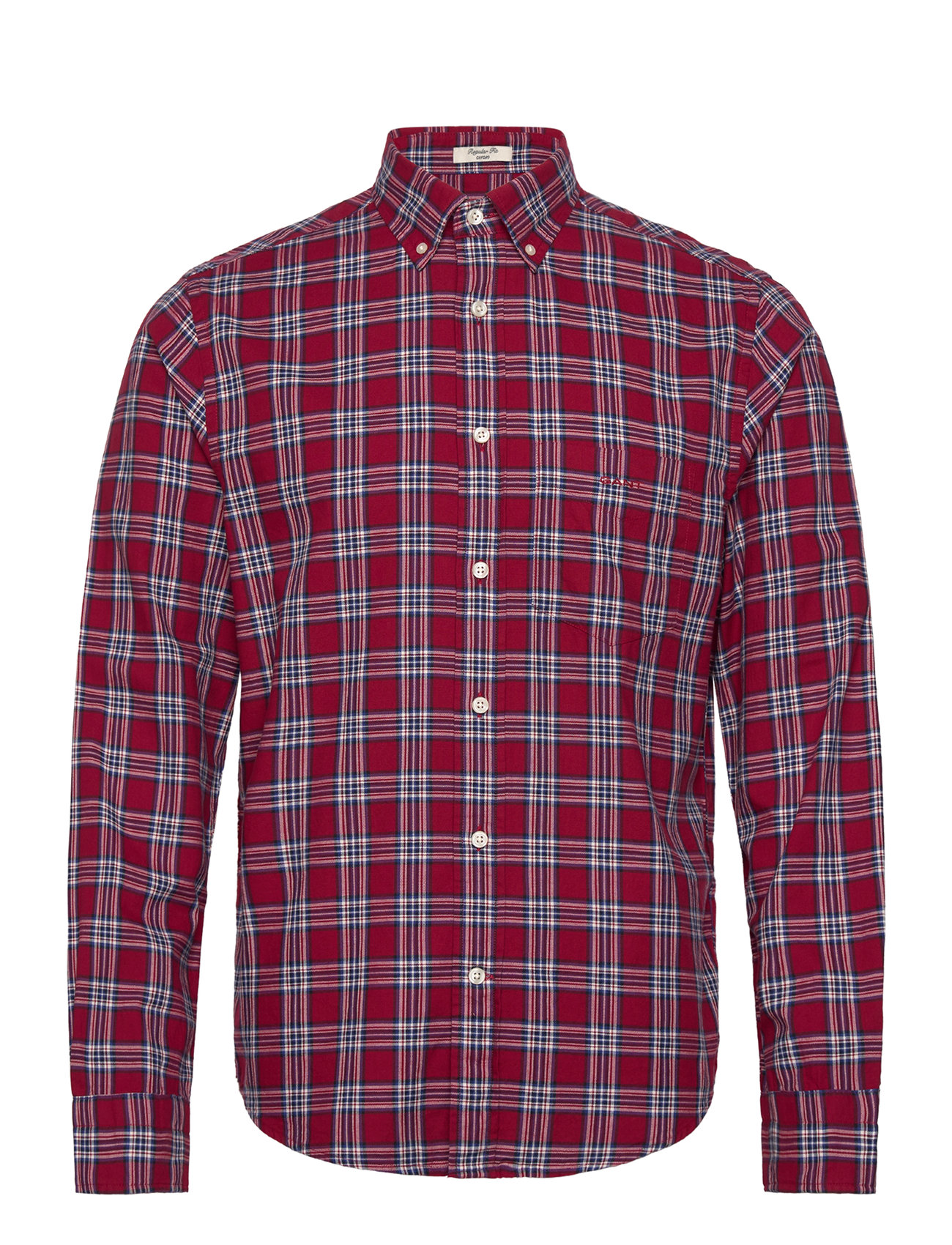 GANT Reg Ut Archive Oxford Check Shirt Burgundy