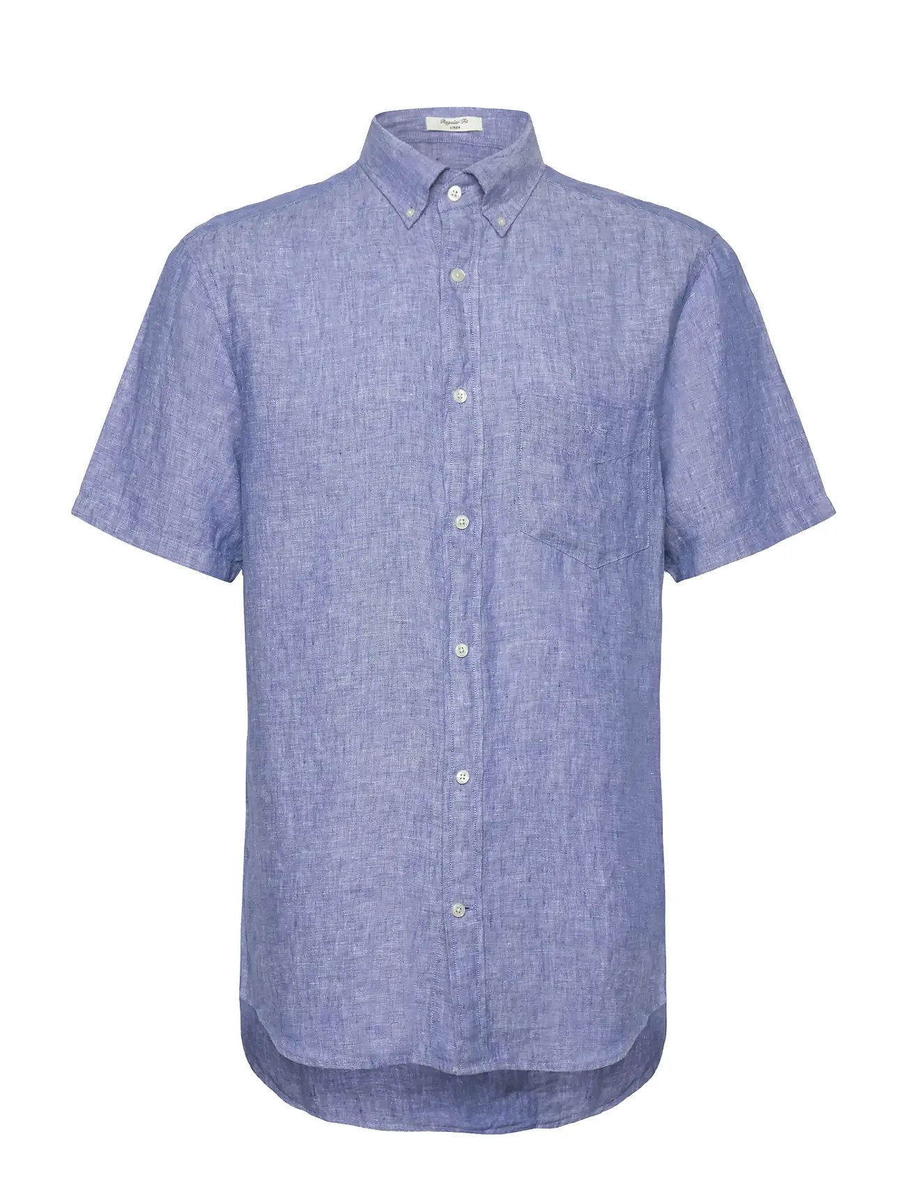 Reg Linen Ss Shirt Blue GANT