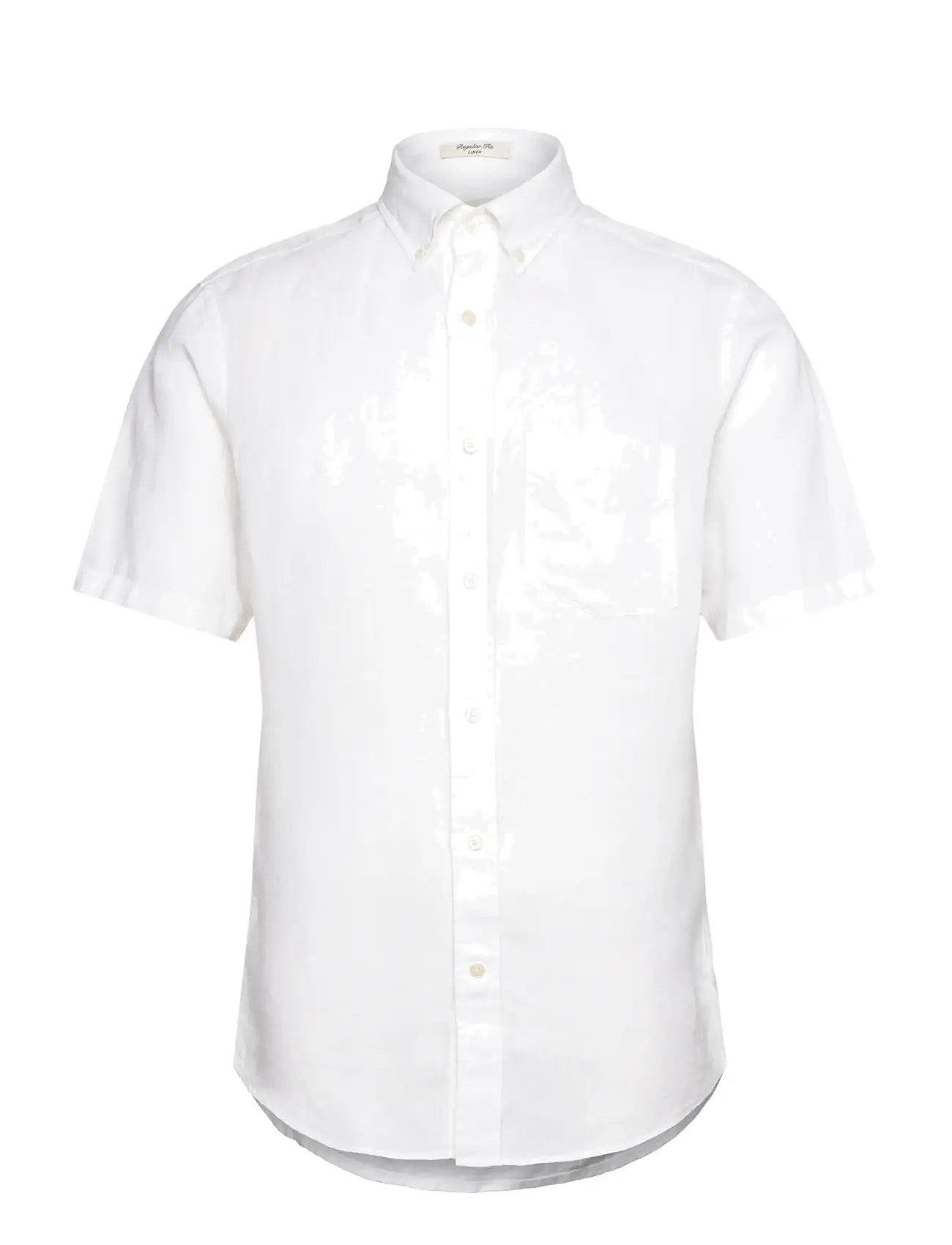 Reg Linen Ss Shirt White GANT