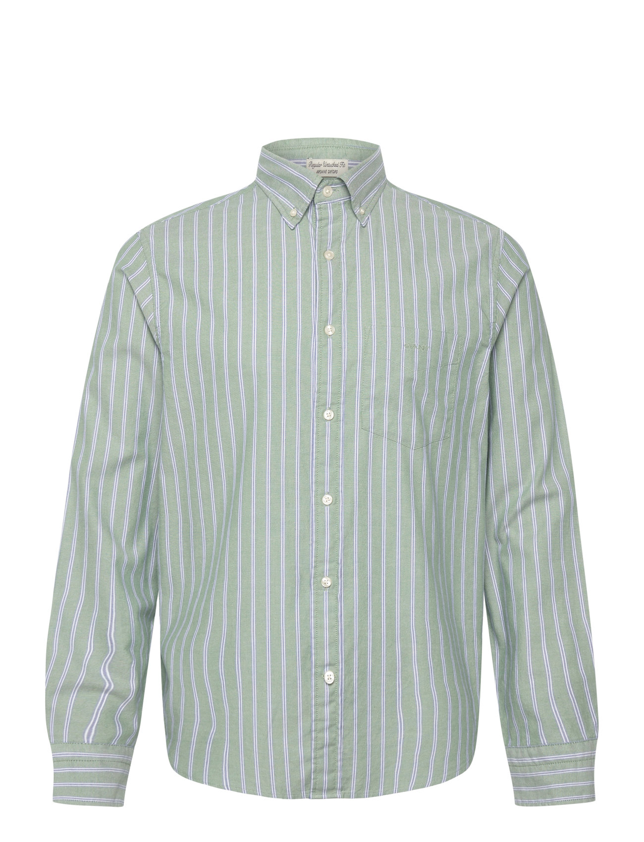 Reg Archive Oxford Stripe Shirt Green GANT 175083
