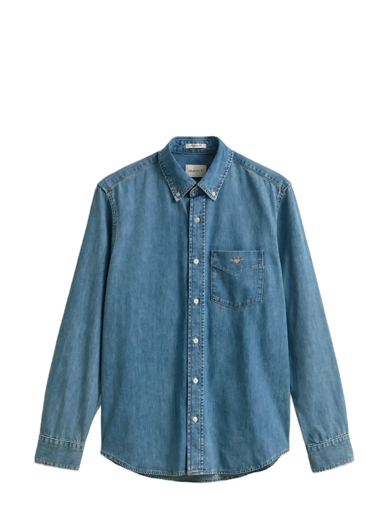 GANT Reg Denim Shirt Blau - M - Herren