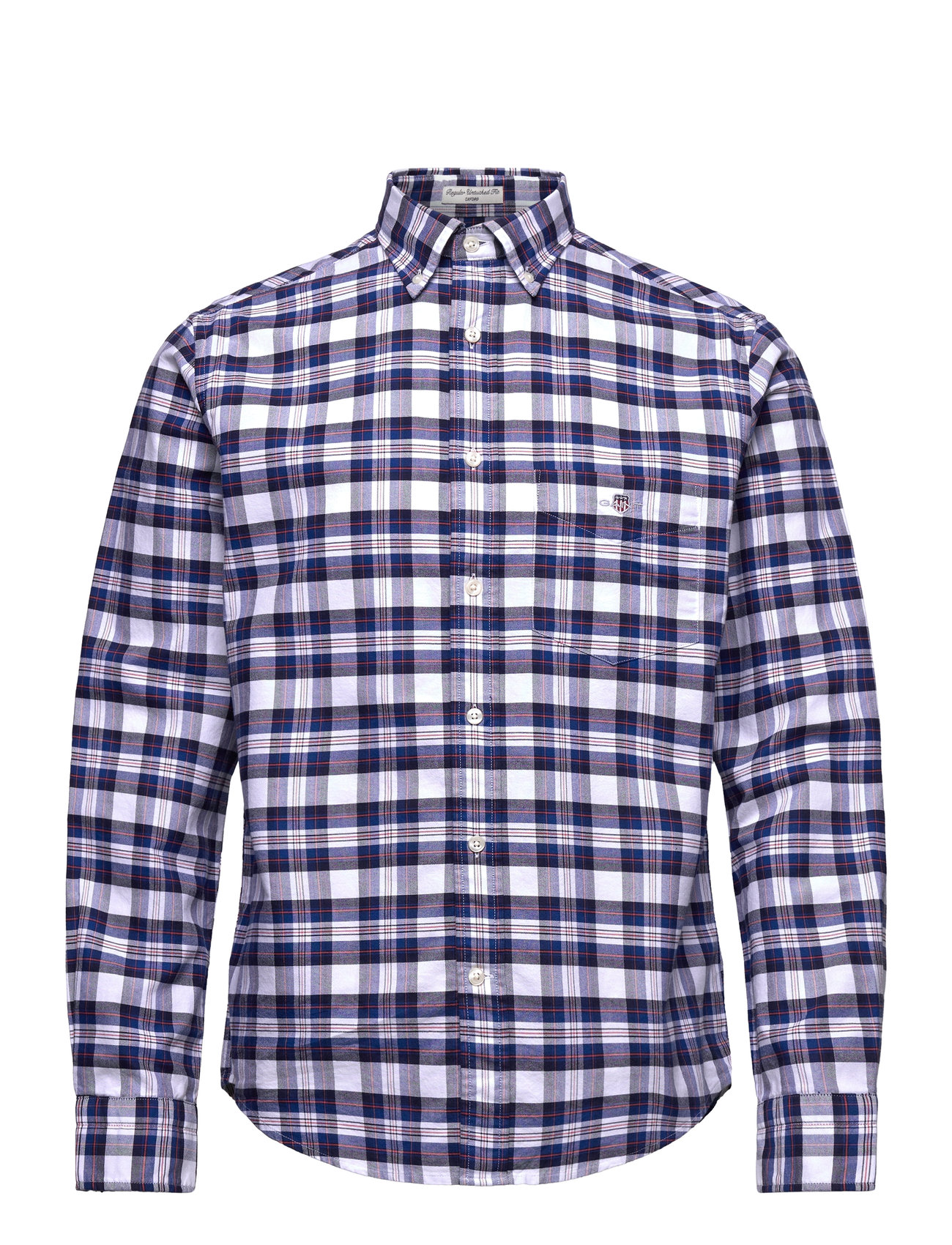 GANT Reg Classic Oxford Check Shirt Vit