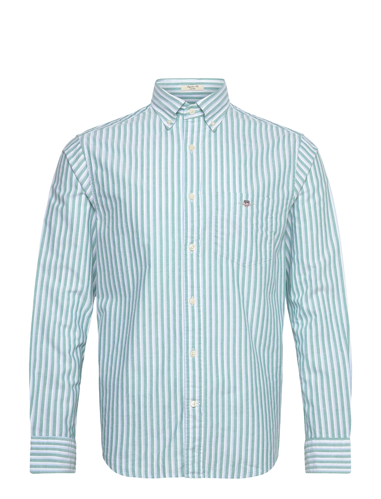 GANT Reg Classic Oxford Stripe Shirt Grön