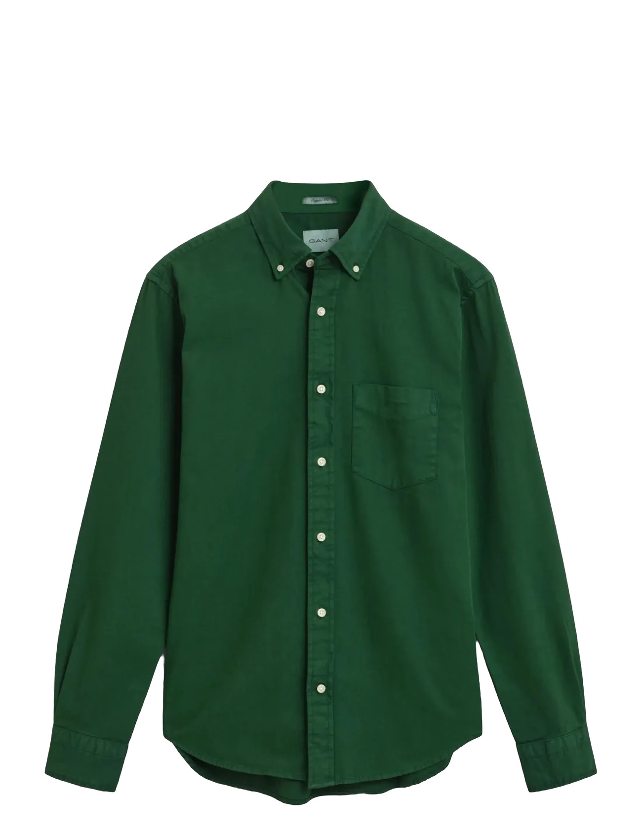 GANT Reg Gmnt Dyed Twill Shirt Grün - XXXXL - Herren