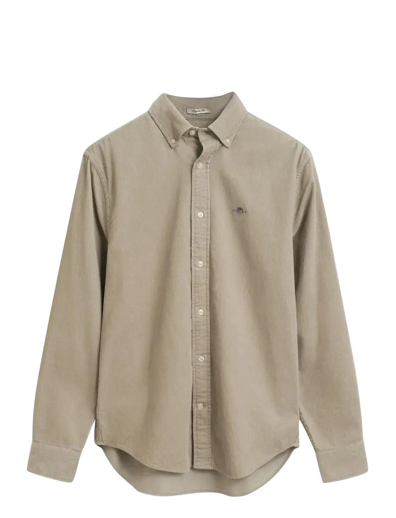 GANT Reg Kordsamt Shirt GREIGE - M - Herren
