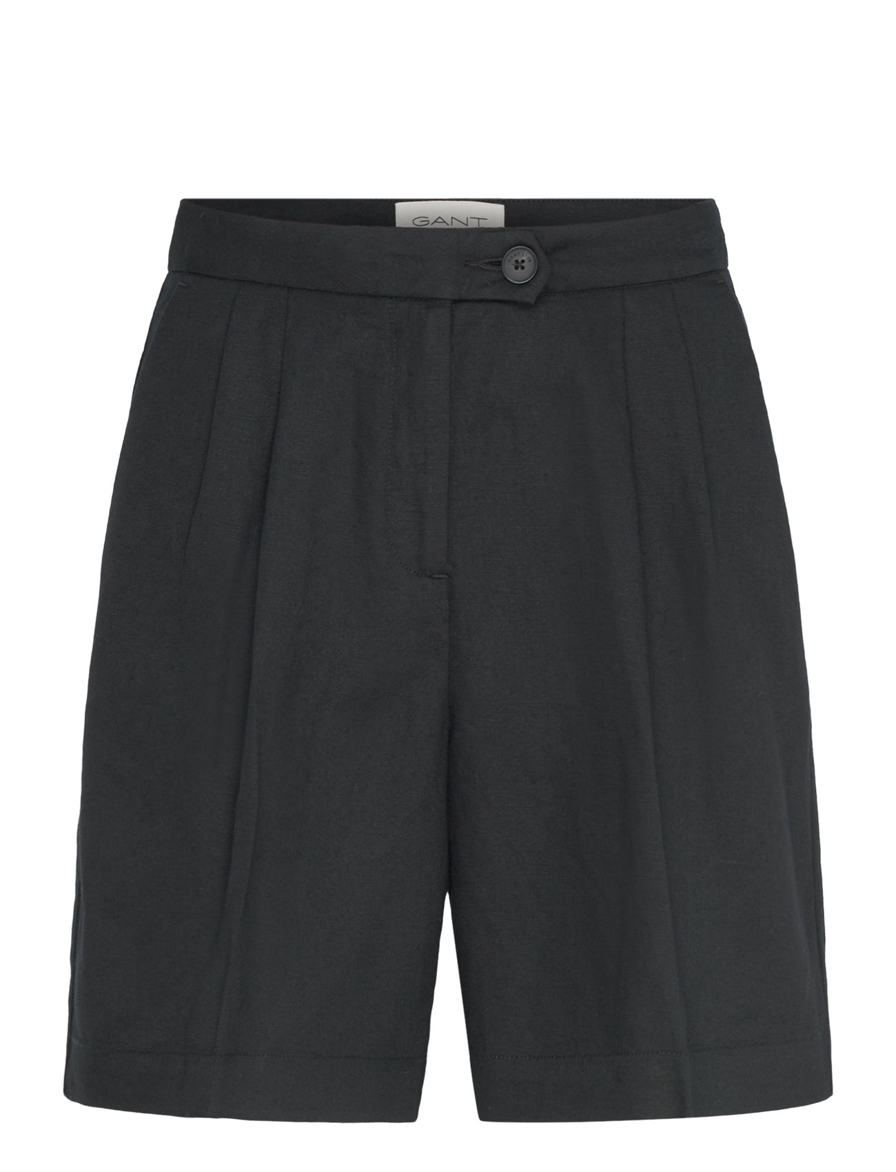 GANT Tailored Linen Shorts, 34, Black, Shorts > Chino-Shorts, Dame