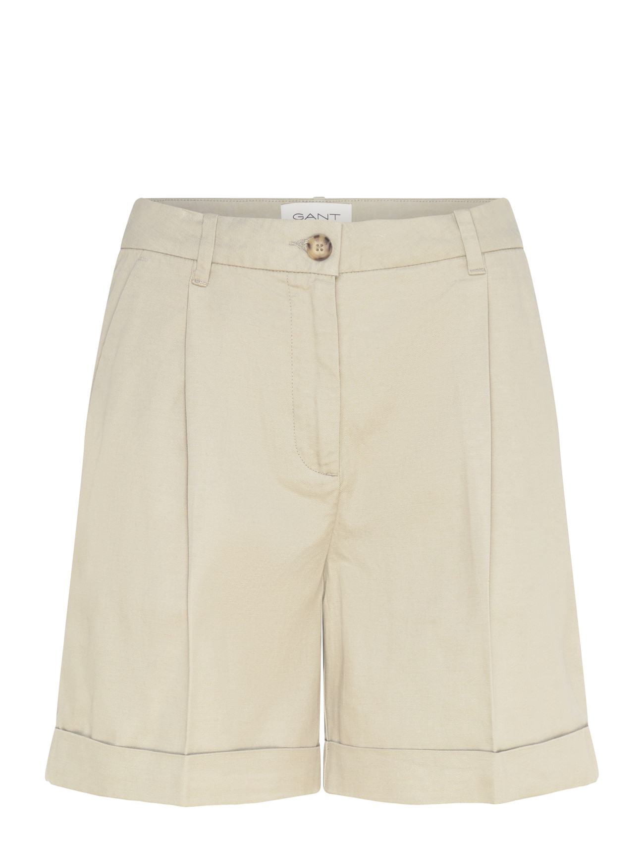 GANT Tailored Fluid Shorts, 34, Beige, Shorts > Chino-Shorts, Dame
