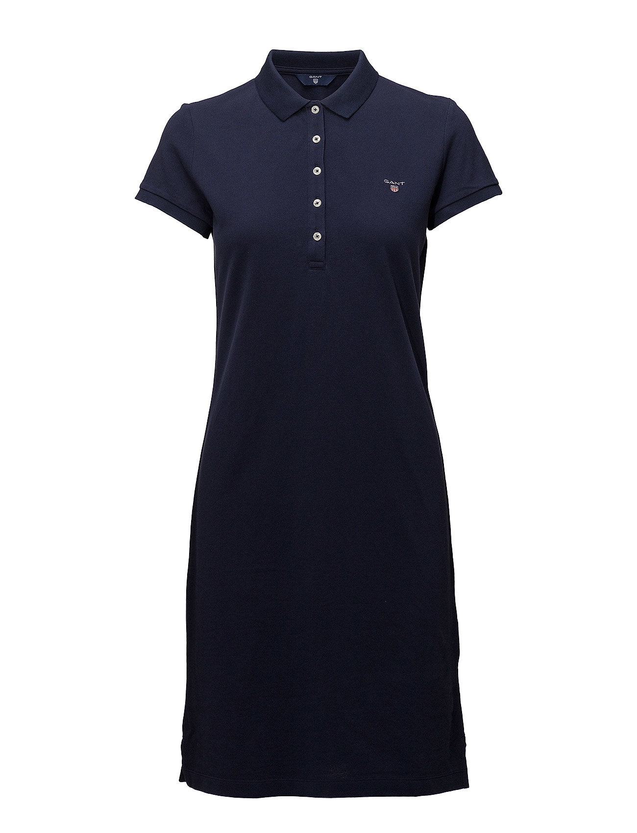 Original Pique Ss Dress Knælang Kjole Navy GANT