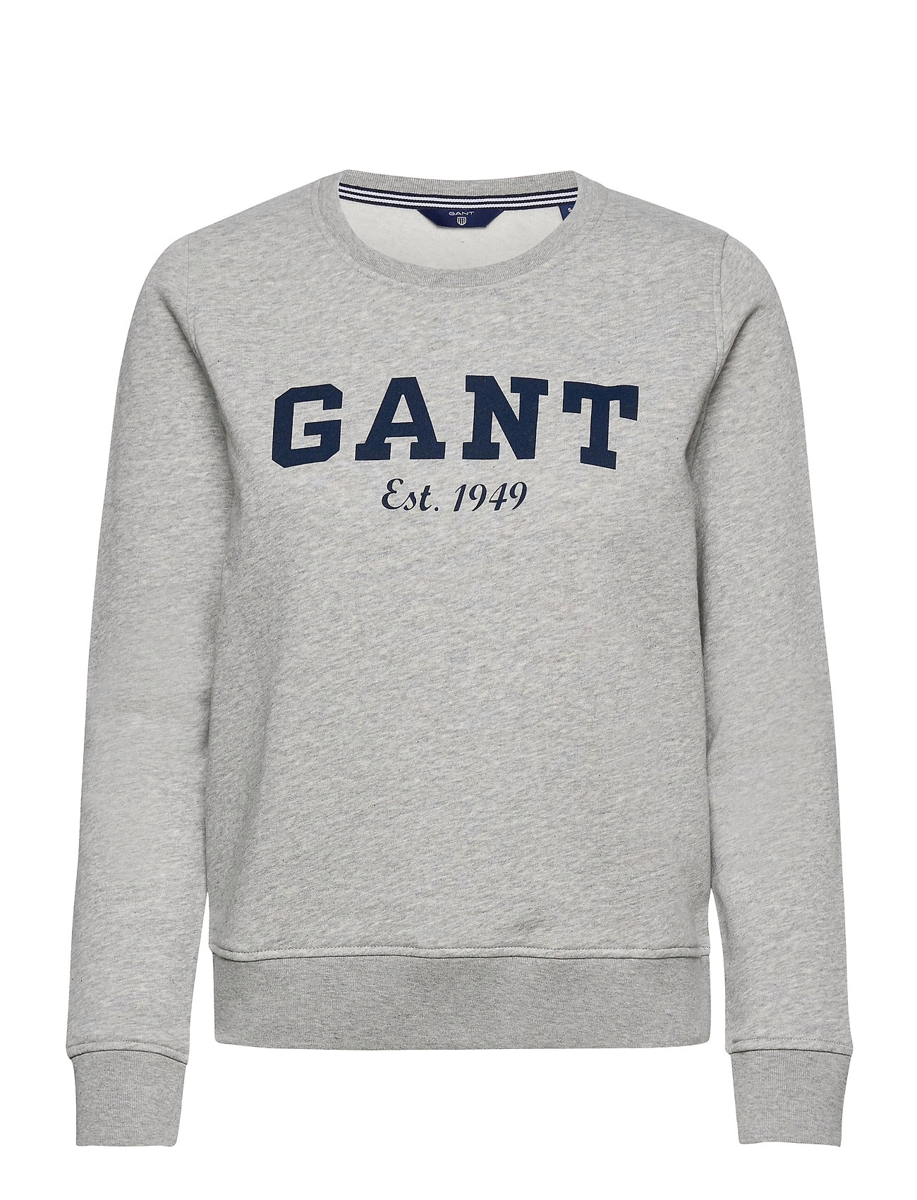 GANT Gant C-Neck Sweat Sweatshirt Trøje Grå GANT sweatshirts for dame - Pashion.dk