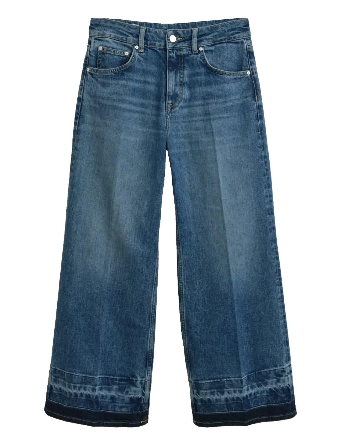 GANT Cropped Flare Hem Detail Jeans Blau - 27 - Damen