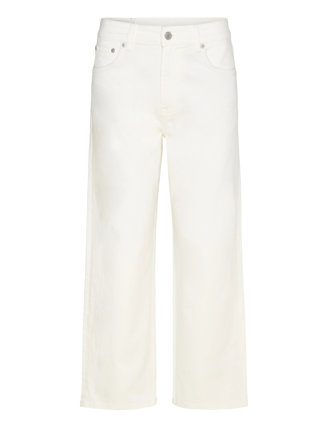 GANT Cropped Relaxed Jeans, 29, Cream, Jeans > Vidde, Dame