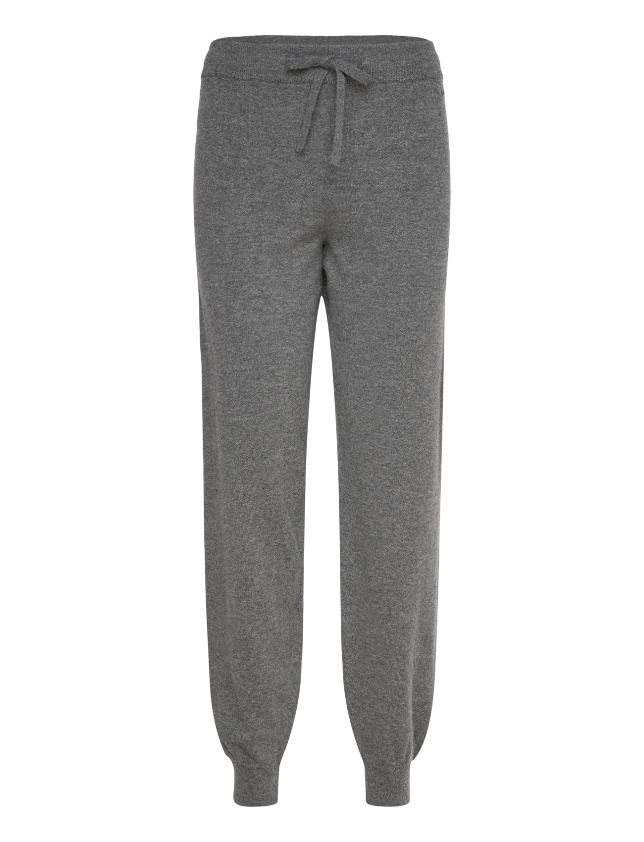 GANT Superfine Lambswool Knit Pants, L, Grey, Bukser > Joggers, Dame