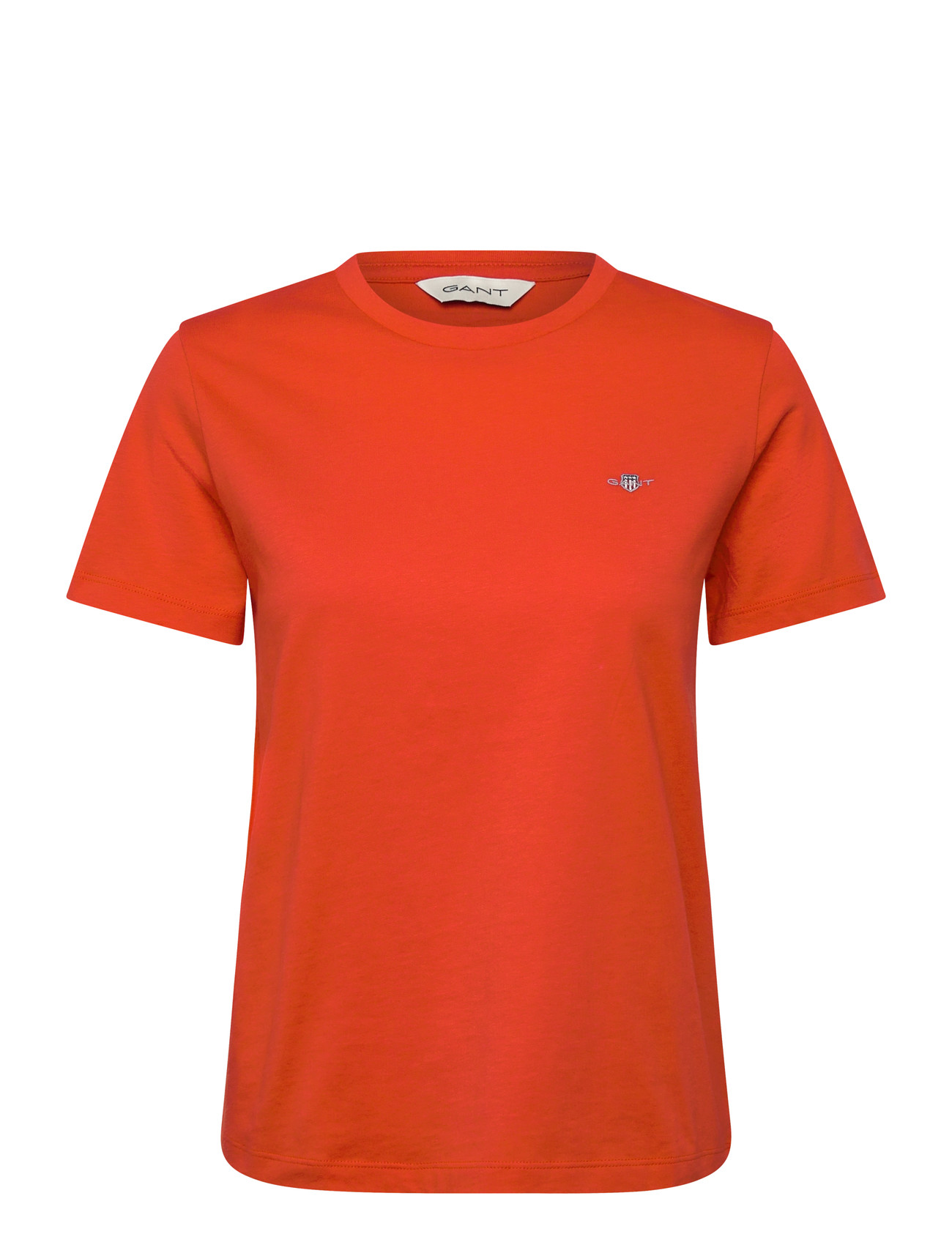 GANT Reg Shield Ss T-Shirt, XL, Red, T-Shirts & Toppe > Kortærmede, Dame