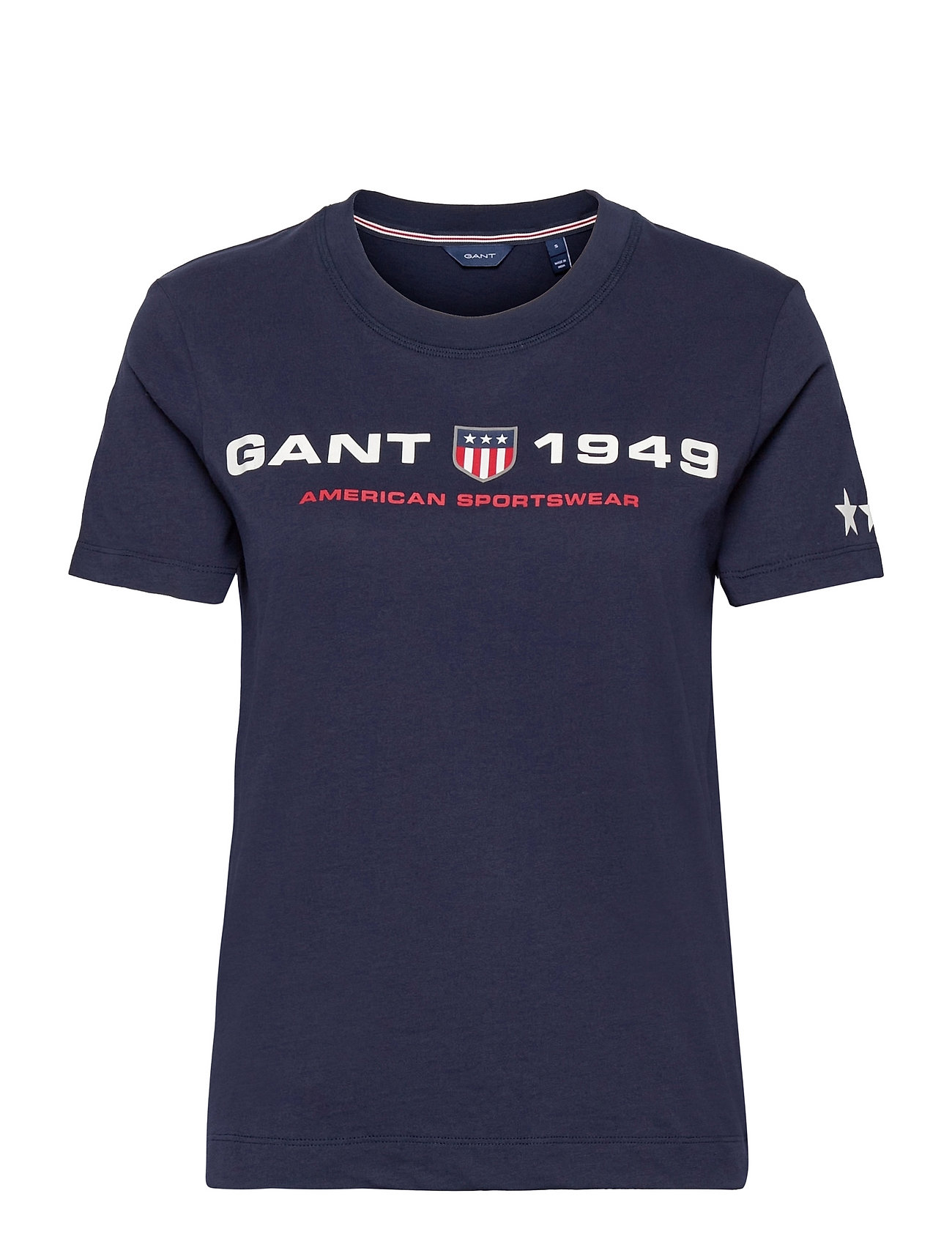 Retro Shield Ss T-Shirt T-shirt Blå GANT t-shirts & toppe fra GANT til dame i Blå -