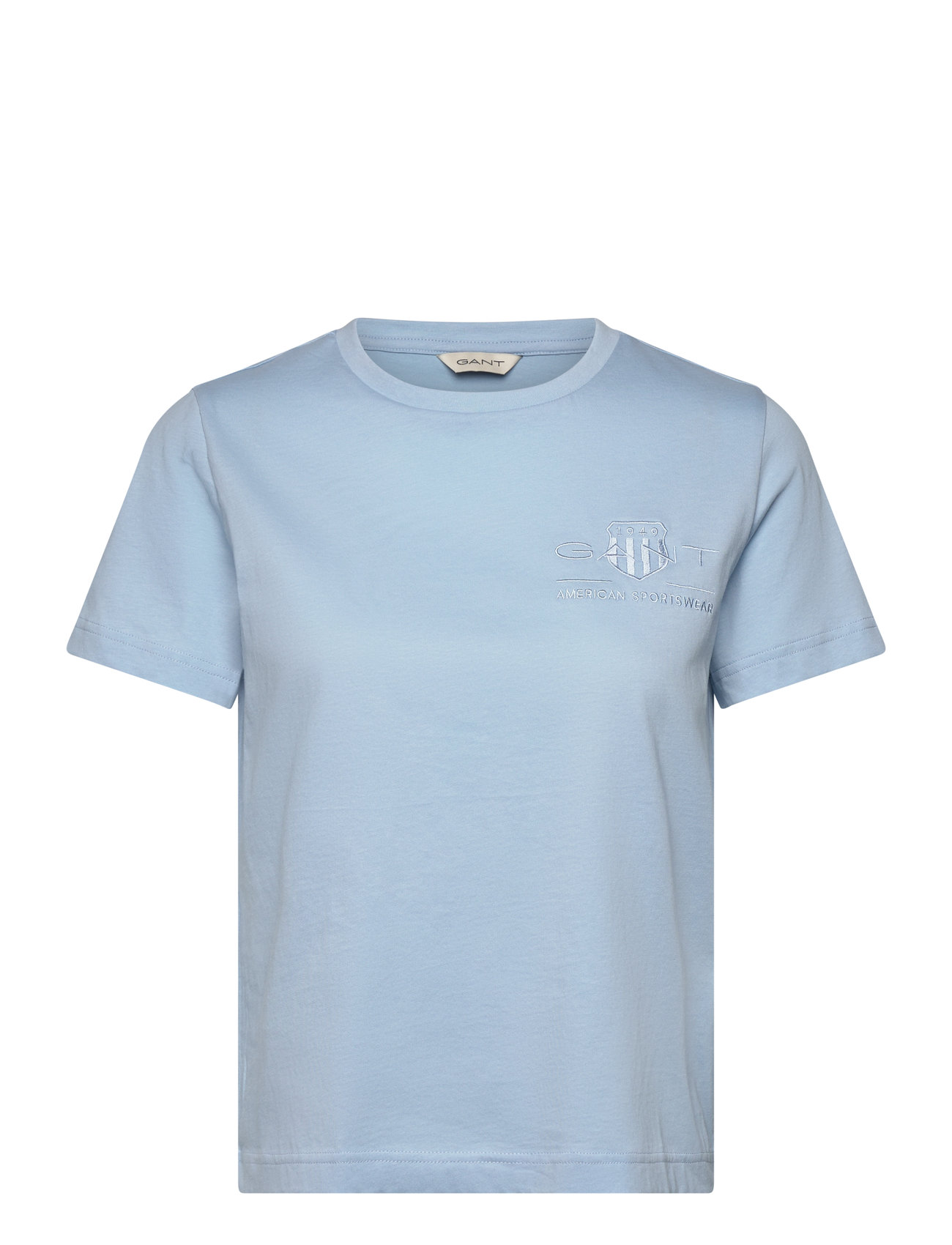 Reg Tonal Shield Ss T-Shirt Blue GANT