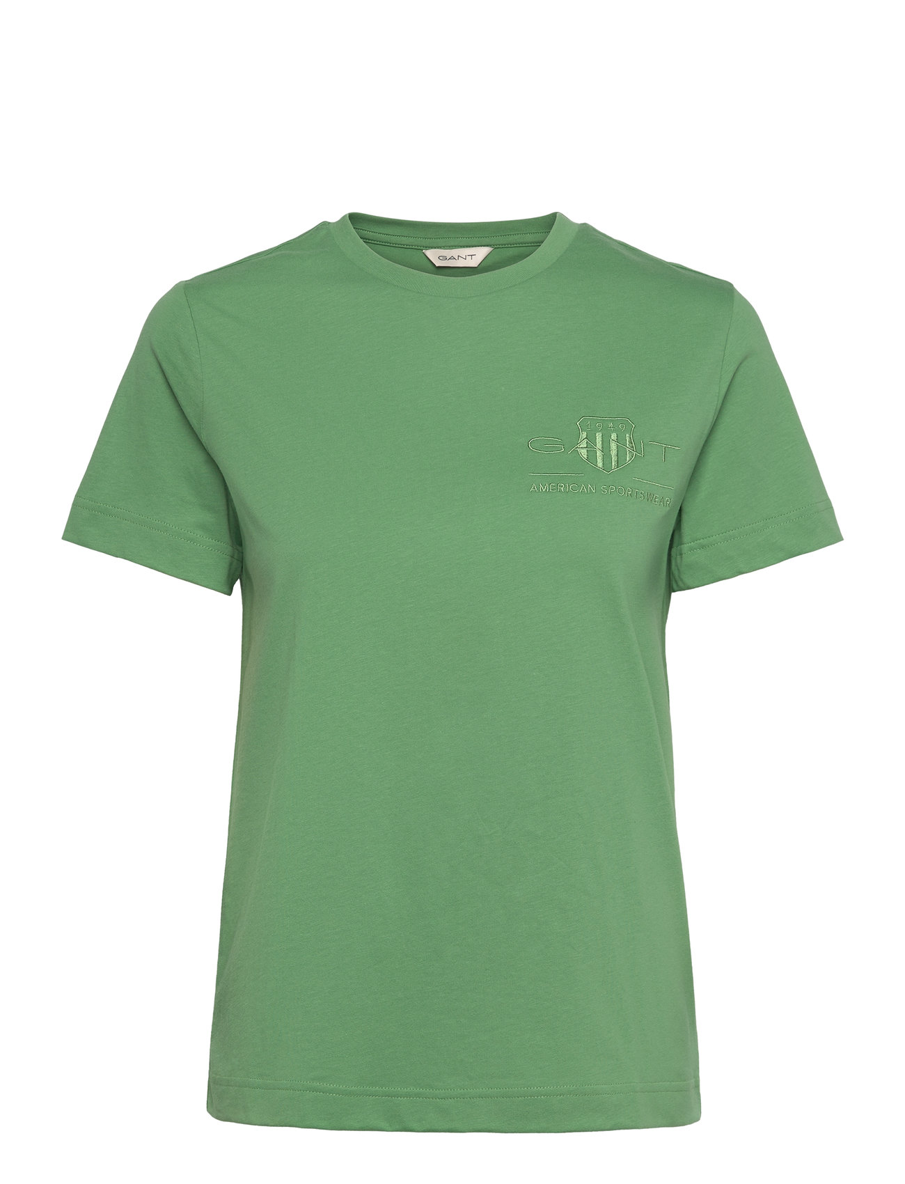 Reg Tonal Shield Ss T-Shirt Green GANT