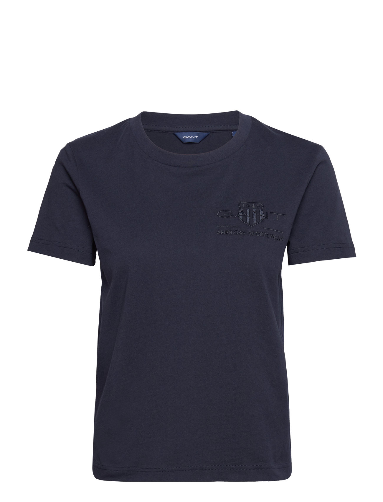 Reg Tonal Shield Ss T-Shirt Navy GANT