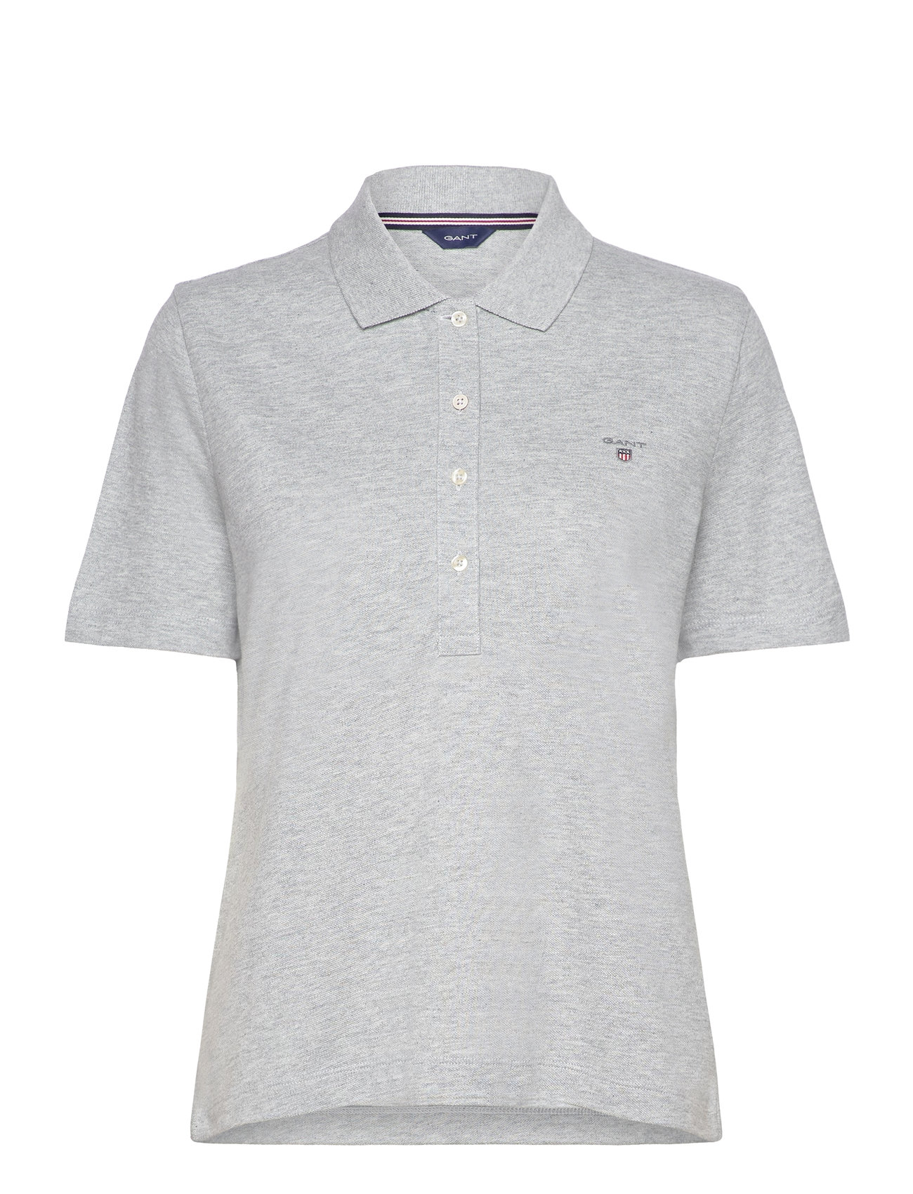 Emb Original Shield Pique Polo Grey GANT