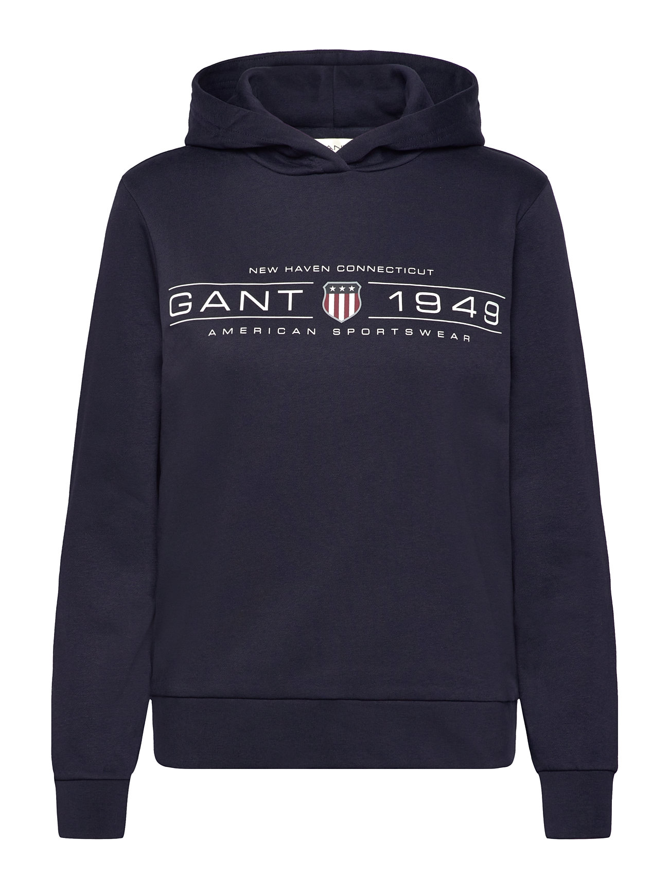 GANT Reg Shield Hoodie Marinblå