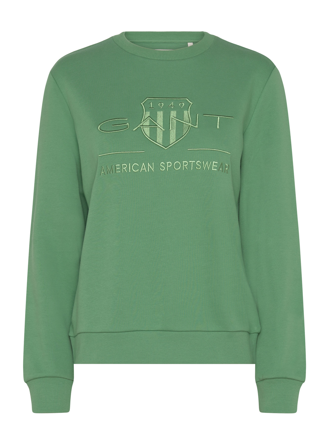 Reg Tonal Shield C-Neck Sweat Green GANT 122973
