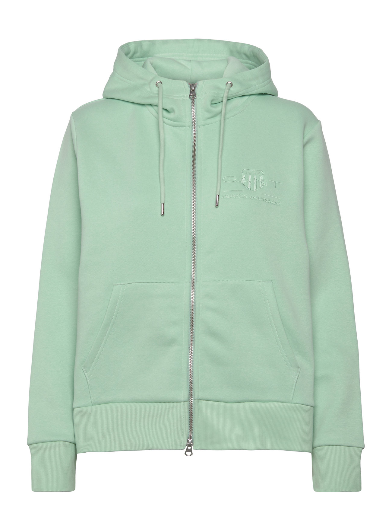 GANT Reg Tonal Shield Zip Hoodie - Huvtröjor - Boozt.com