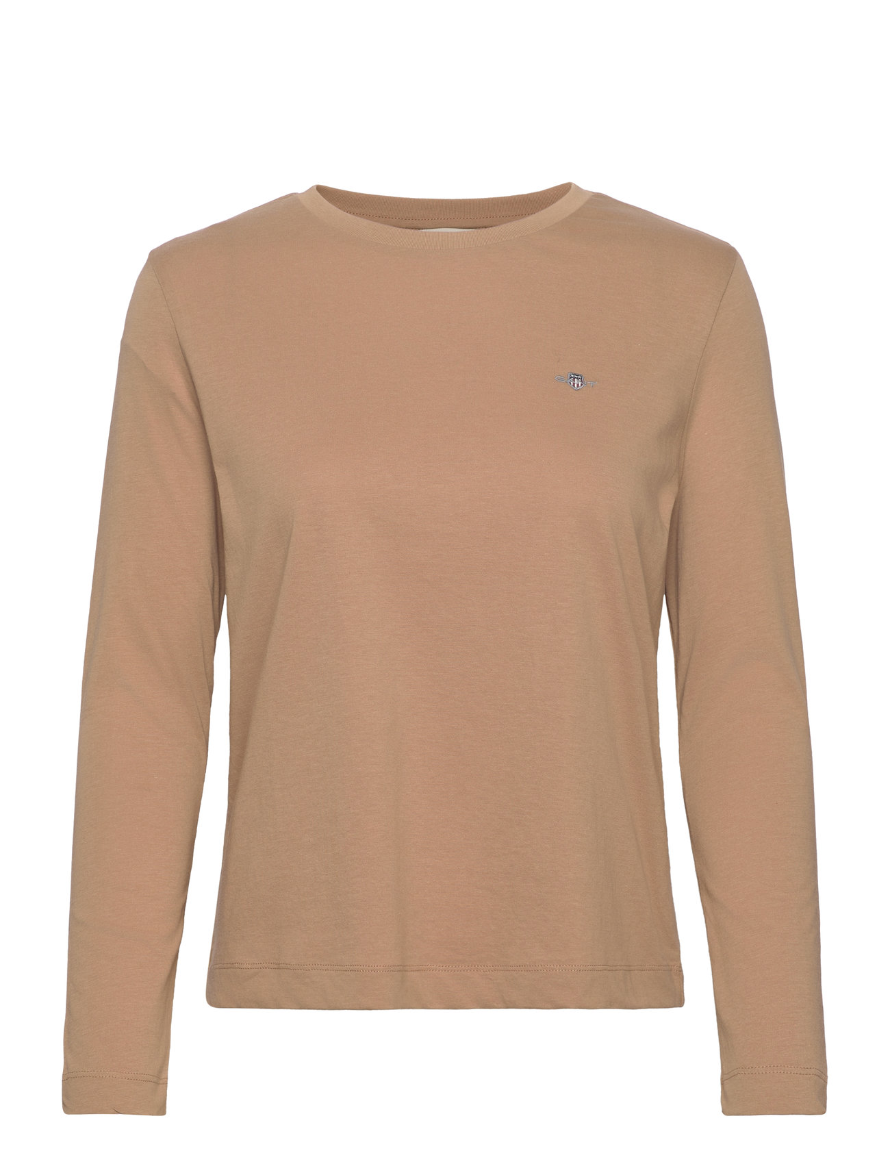 Reg Shield Ls T-Shirt Beige GANT