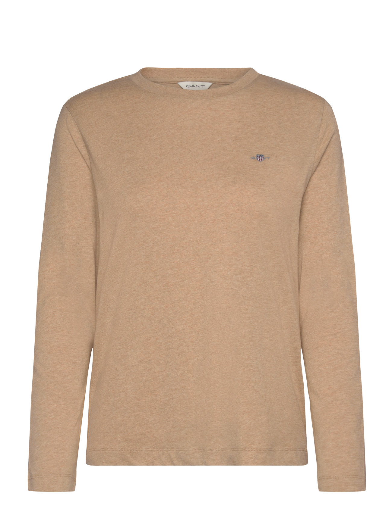 Reg Shield Ls T-Shirt Beige GANT