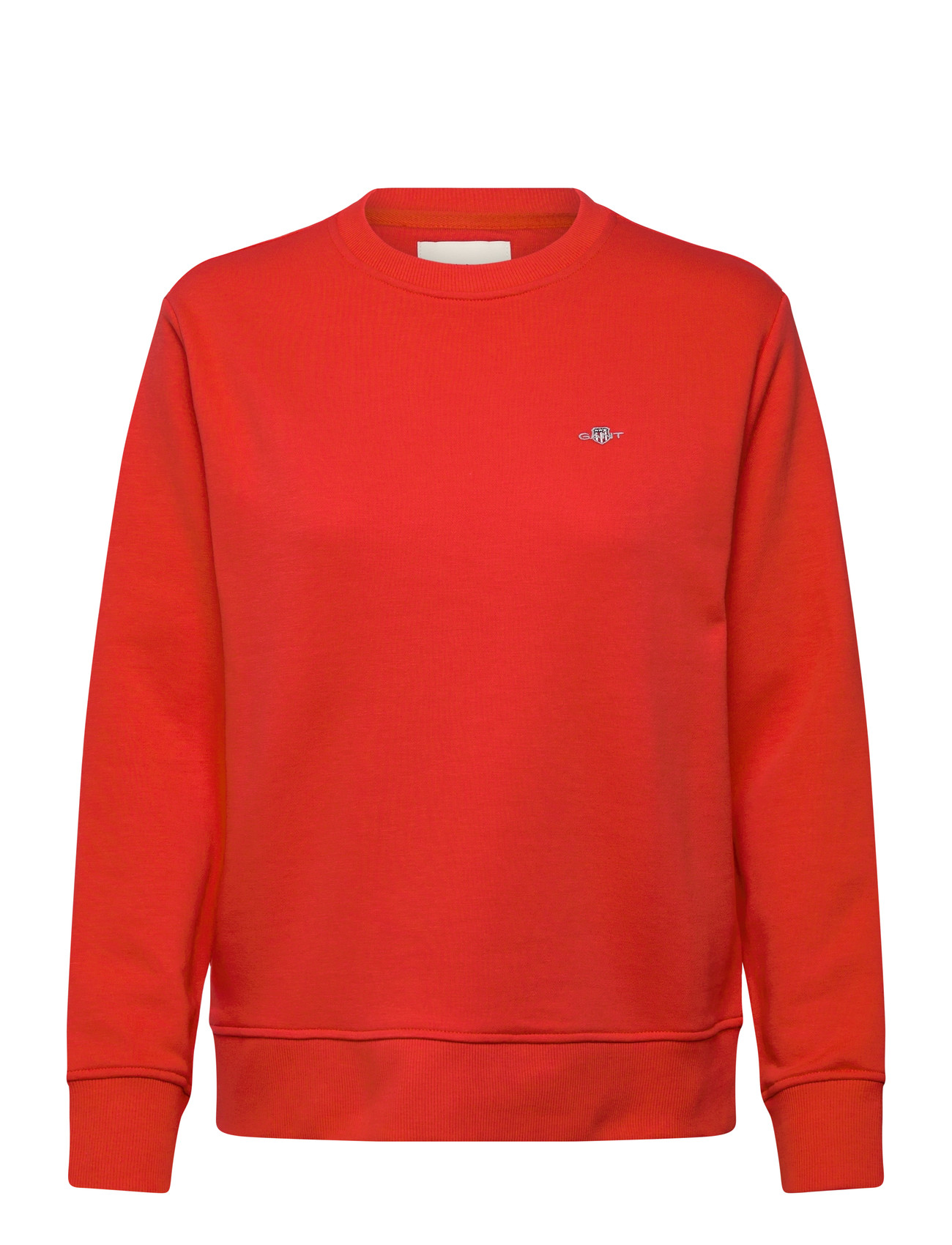 GANT Shield C-Neck Sweat, M, Red, Sweatshirts & Hættetrøjer > Sweatshirts, Dame