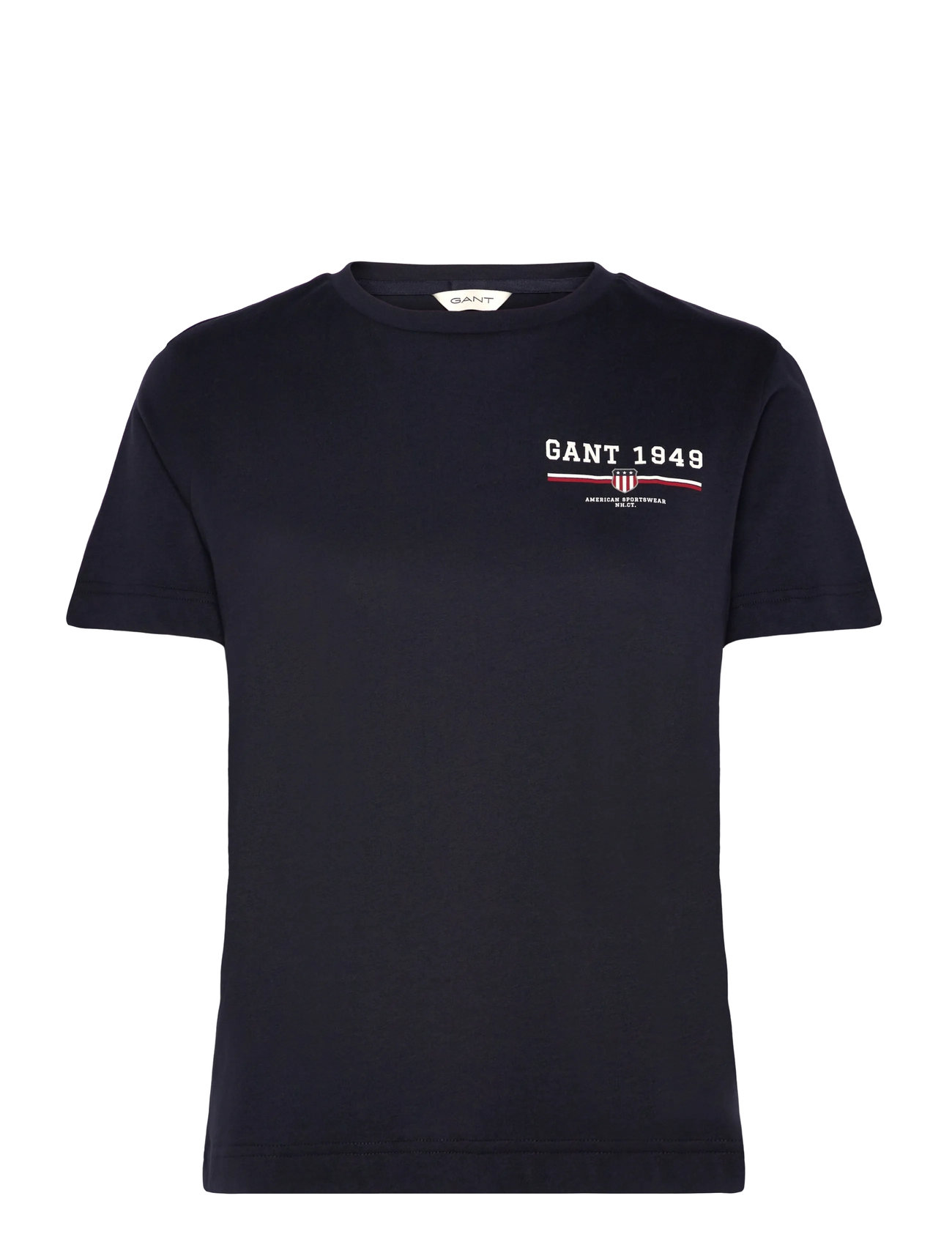 GANT Reg Graphic Ss T-Shirt Navy - S - Damen