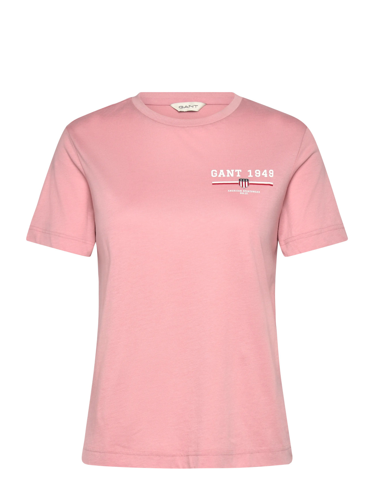 GANT Reg Graphic Ss T-Shirt Pink - M - Damen