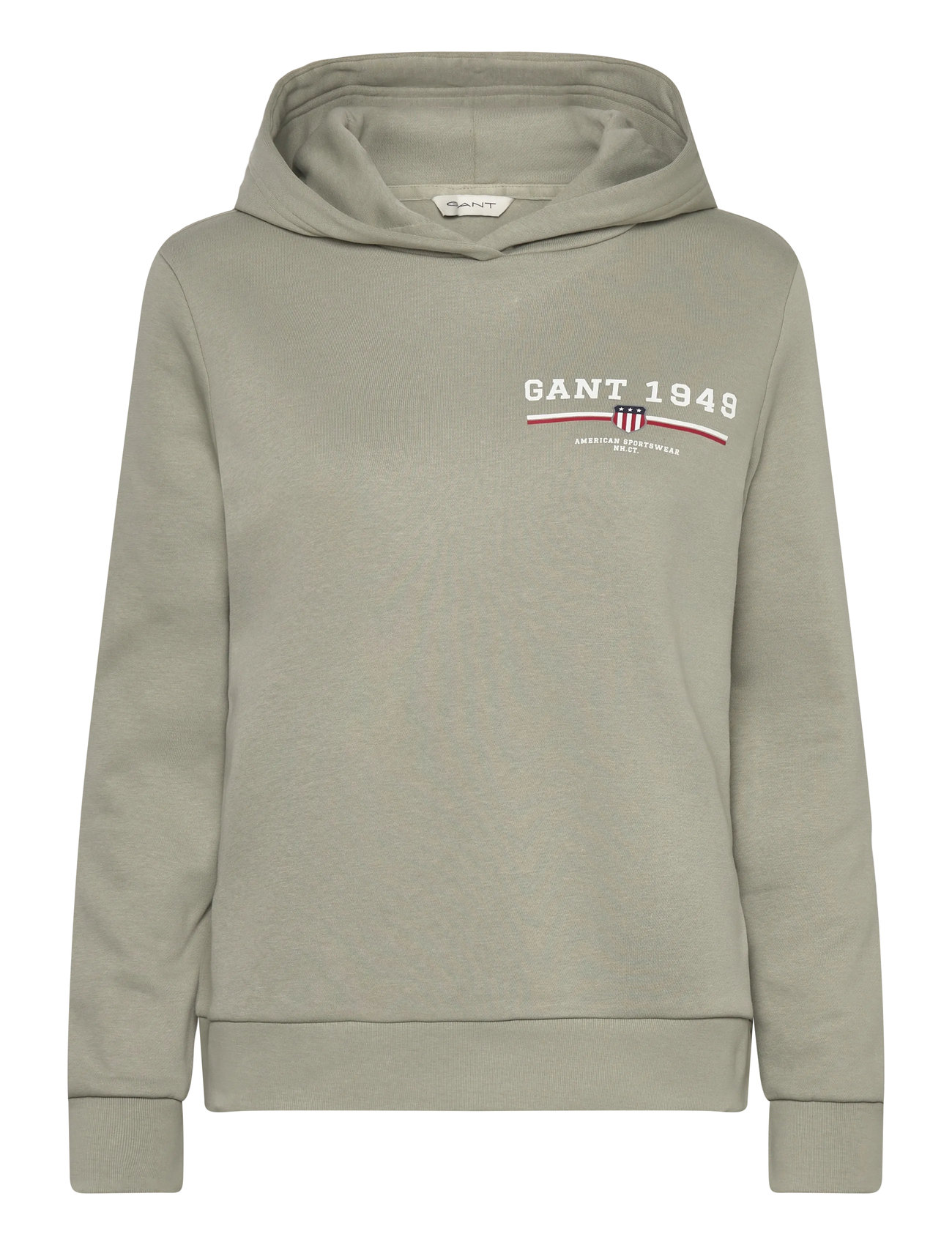 GANT Reg Graphic Hoodie Khaki - S - Damen